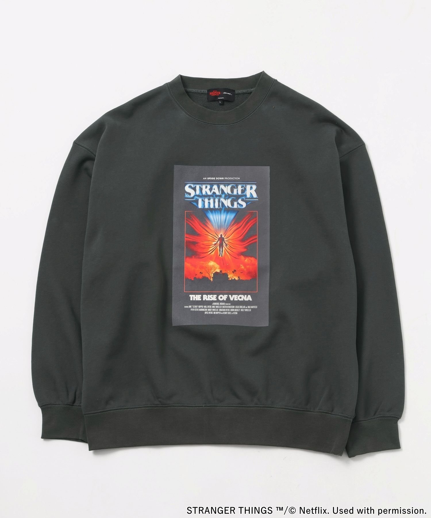 niko and ｜【STRANGER THINGS】コラボプリントスウェット