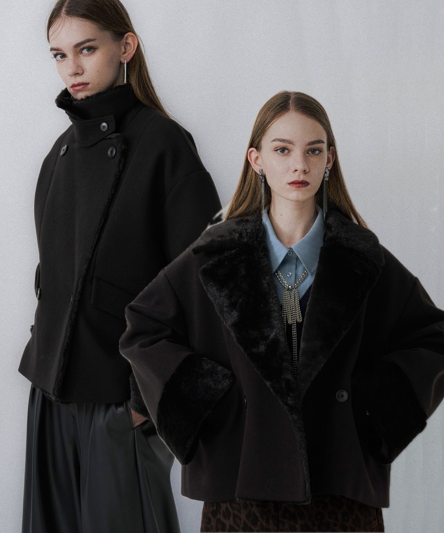 HARE｜ウーリーテックフェイクファーショートコート | Rakuten Fashion