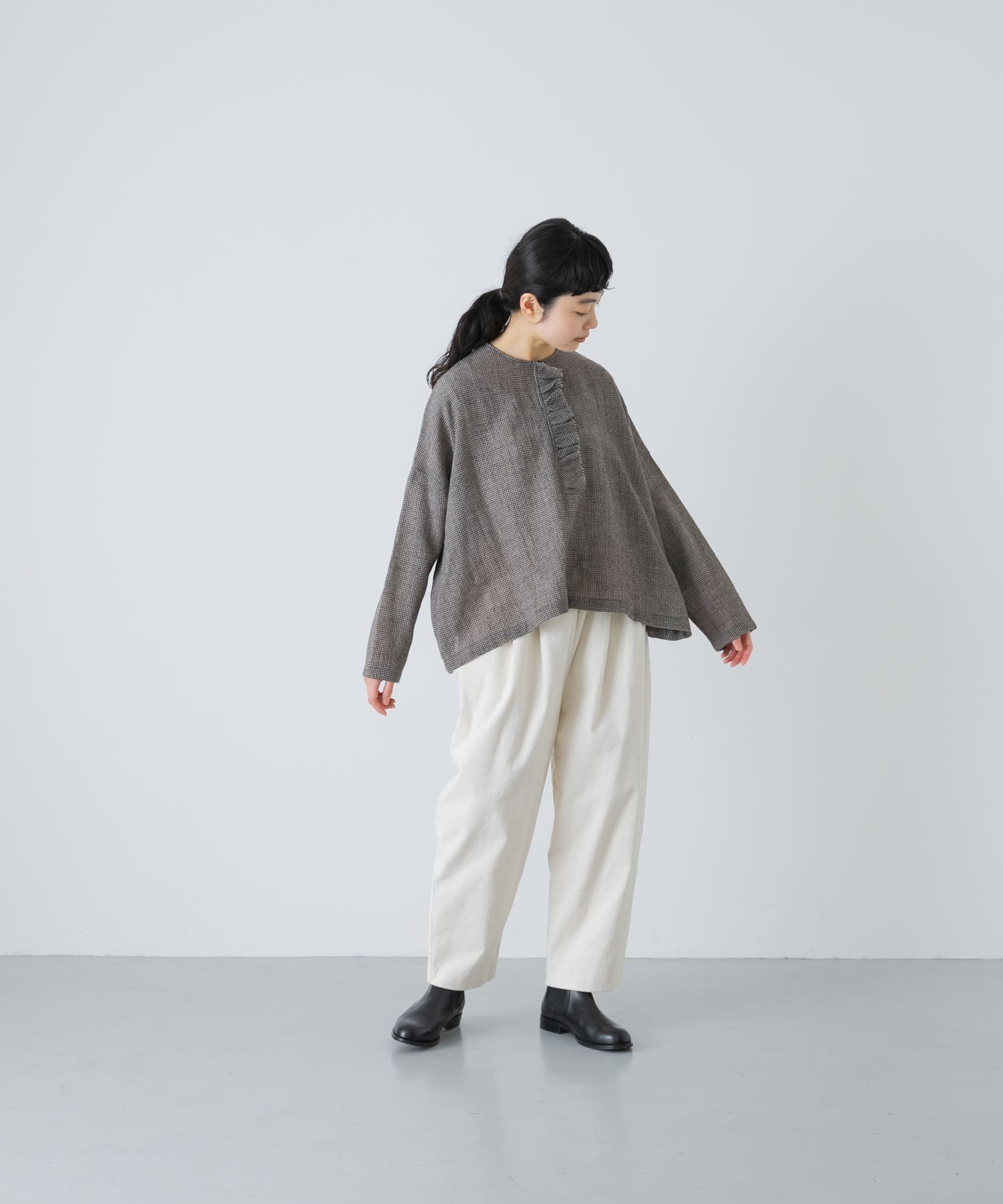 かぐれ｜ウールワイドフリルプルオーバー | Rakuten Fashion(楽天