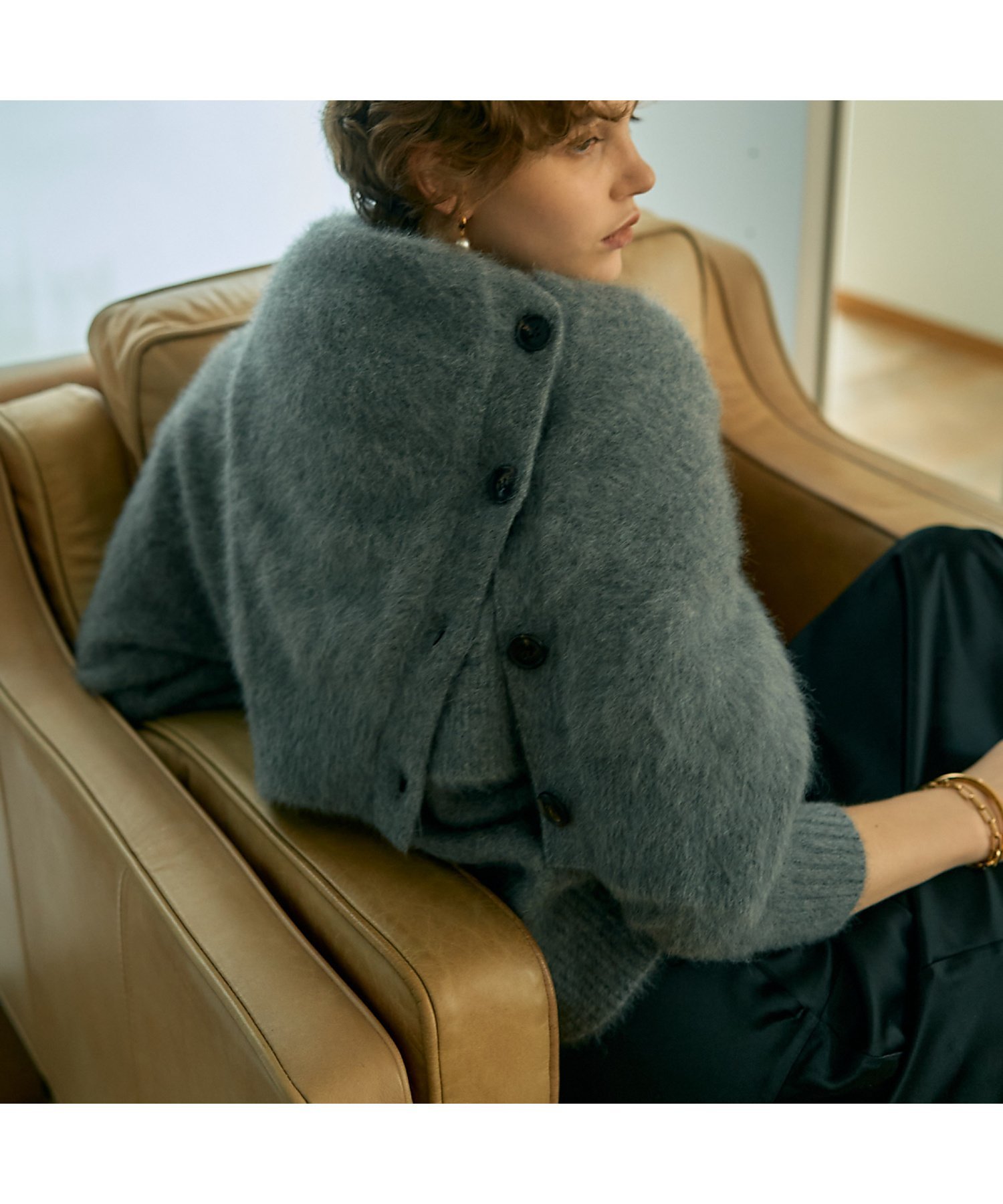 DESIGNWORKS｜フォックスカシミヤショートカーディガン | Rakuten