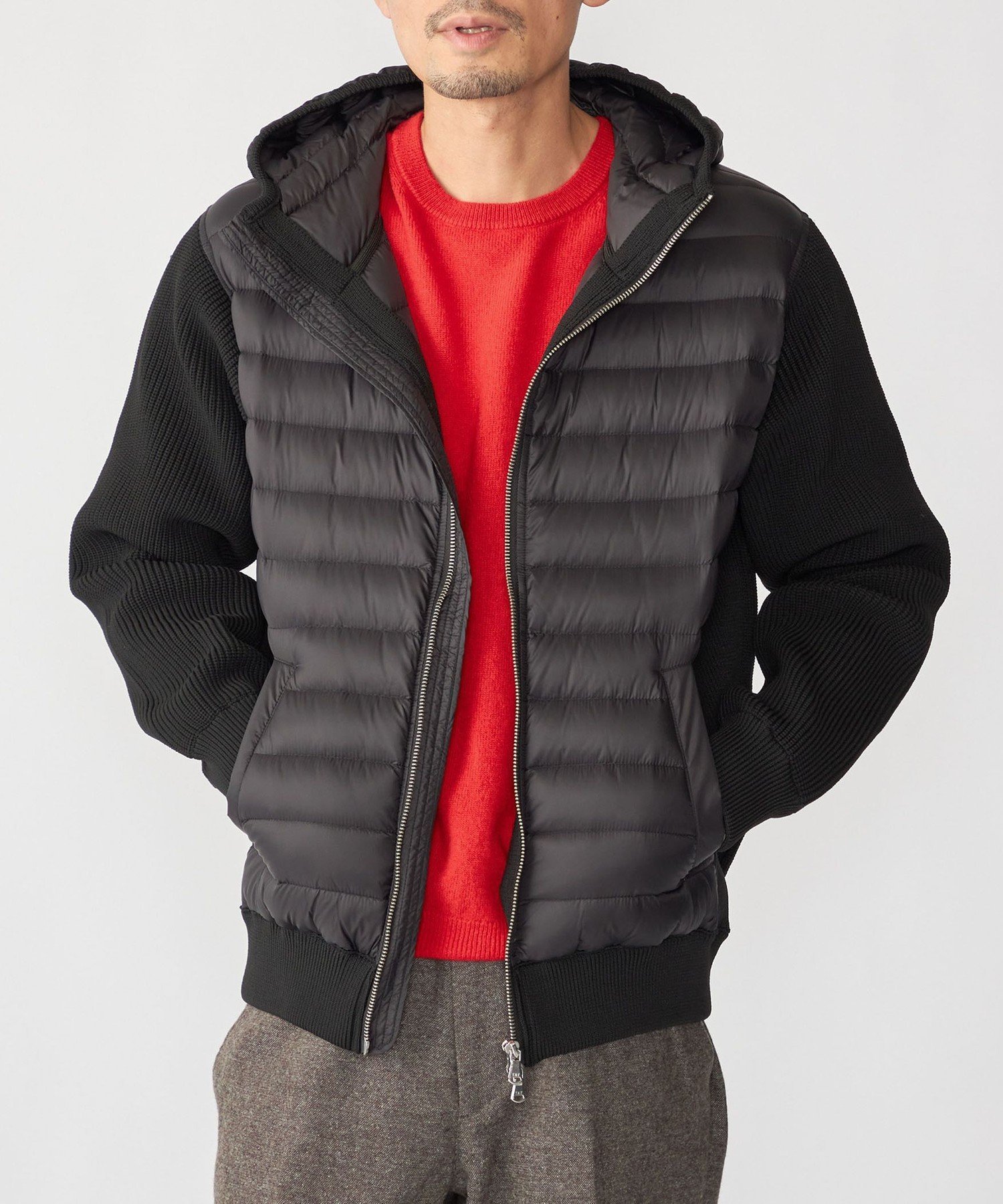 SHIPS｜SHIPS: ニット ドッキング ダウン ブルゾン | Rakuten Fashion