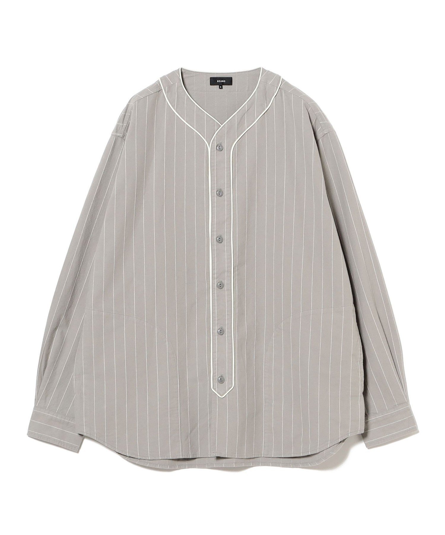 BEAMS MEN｜ベースボール ストライプ シャツ | Rakuten Fashion(楽天