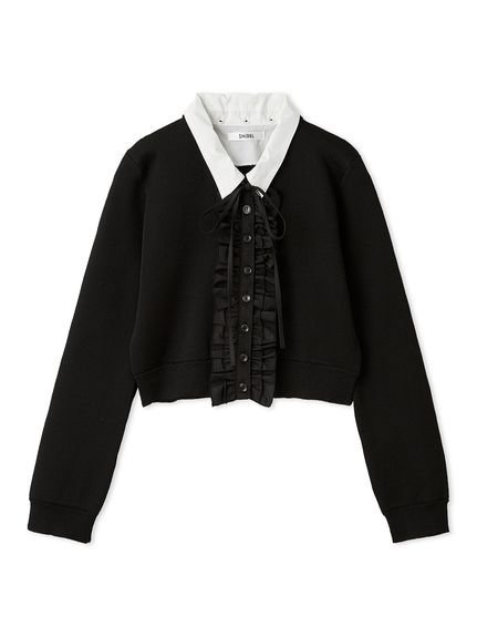 SNIDEL｜フリルニットカーディガン | Rakuten Fashion(楽天