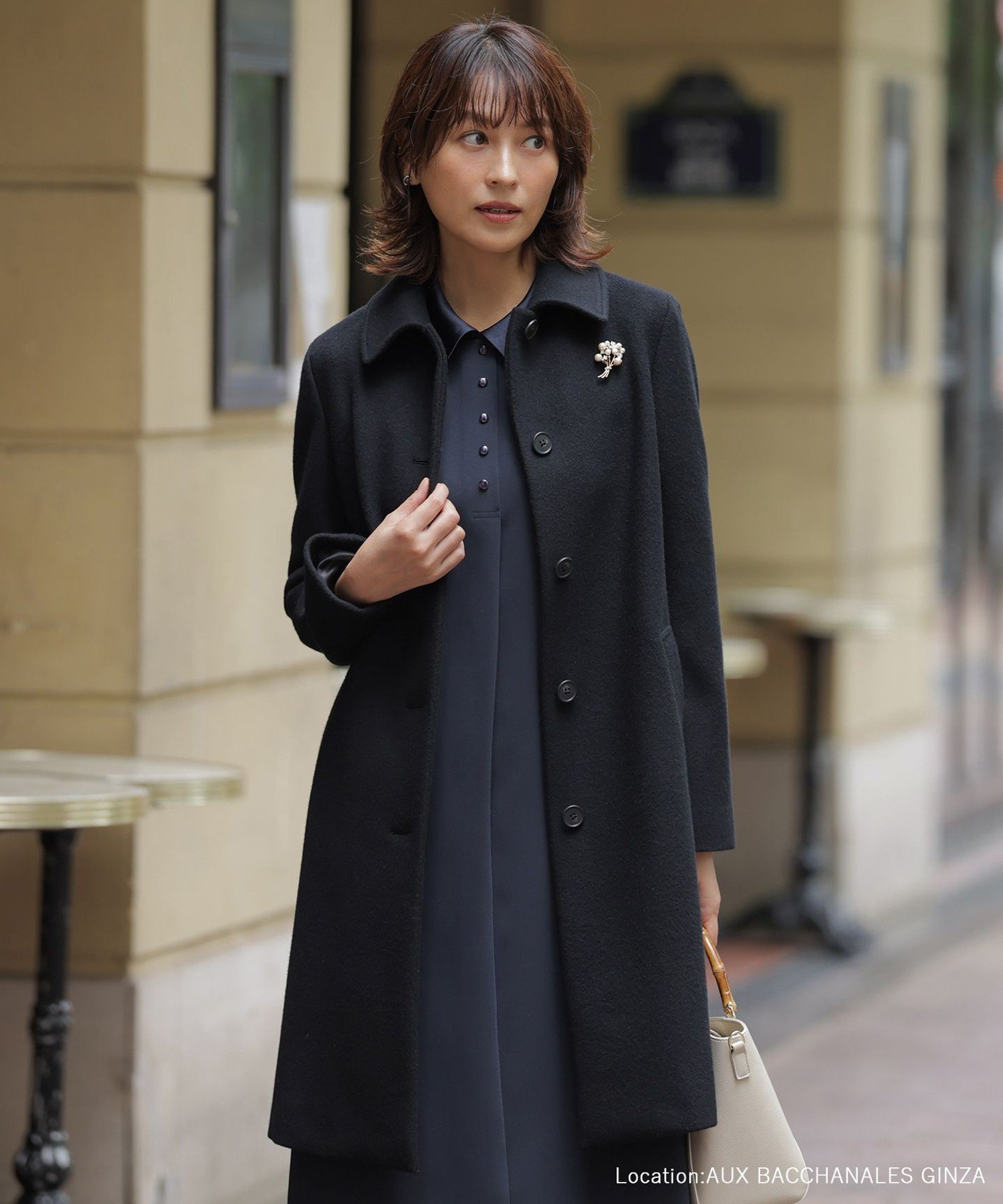 J.PRESS｜ショートビーバー ロング丈 ステンカラー コート | Rakuten