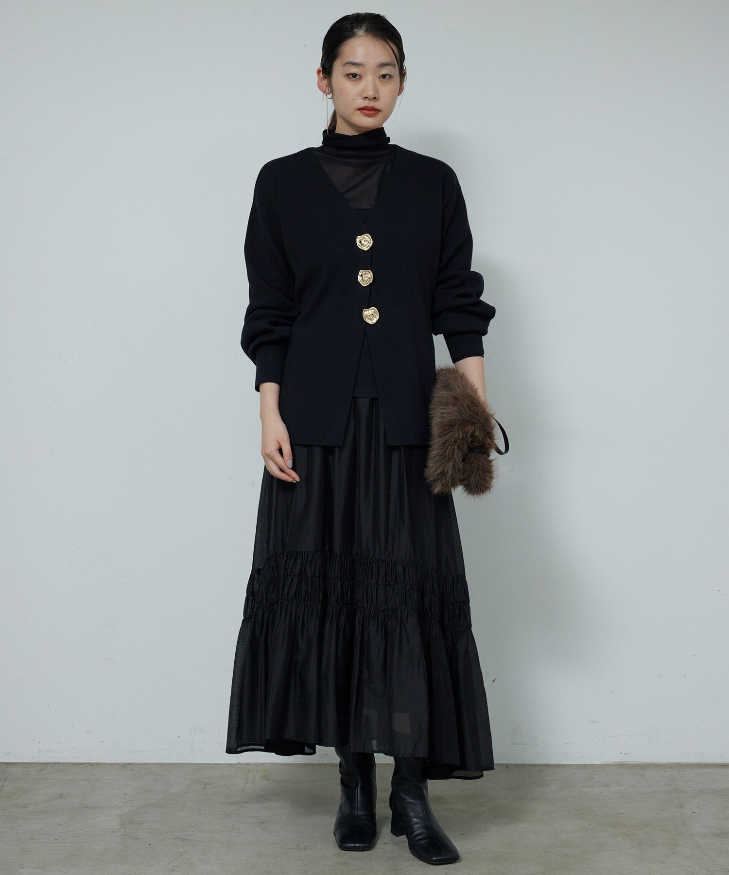 GALLARDAGALANTE｜ビジューVネックカーディガン | Rakuten Fashion