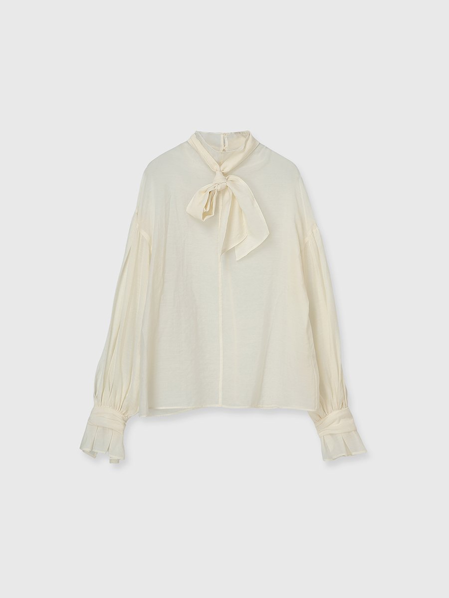 anuans｜ハイネックシアーボウタイブラウス | Rakuten Fashion(楽天