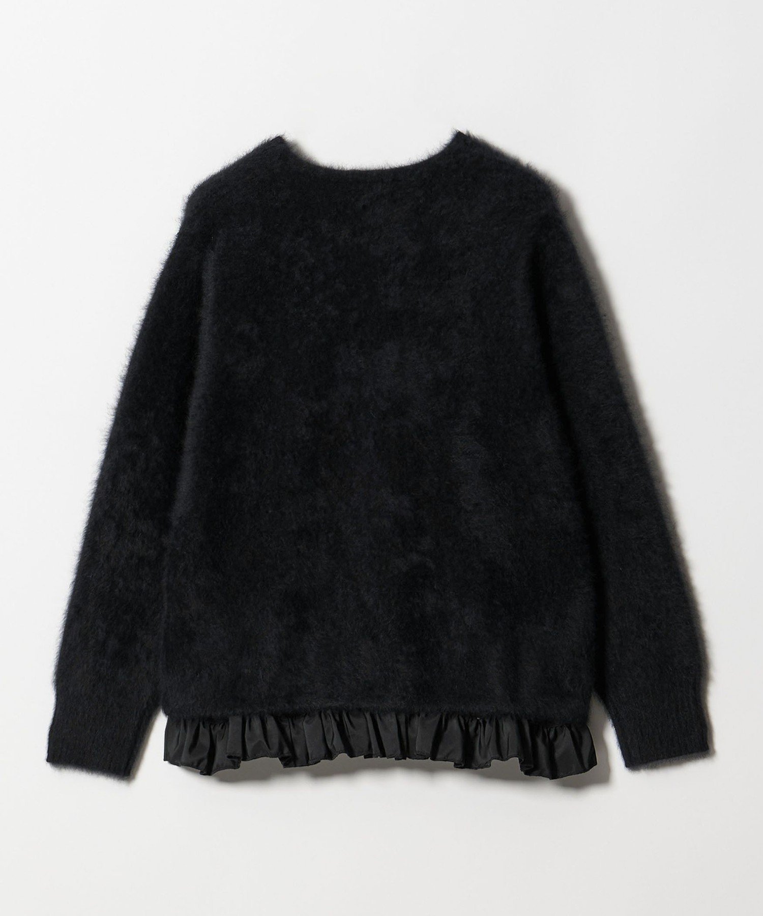 UNITED ARROWS｜フォックスカシミヤ フリルコンビ カーディガン