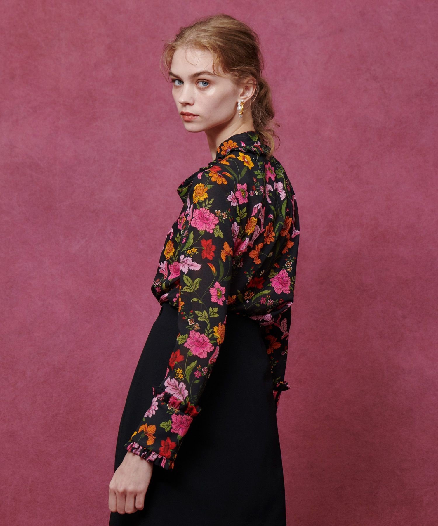 allureville｜【LOULOU WILLOUGHBY】シンメトリーフラワーリボン