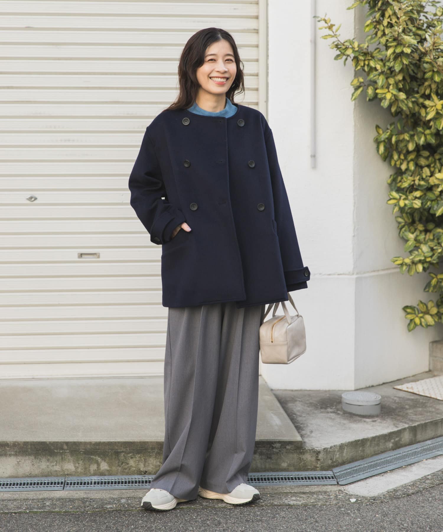URBAN RESEARCH DOORS｜ウールノーカラーコート | Rakuten Fashion
