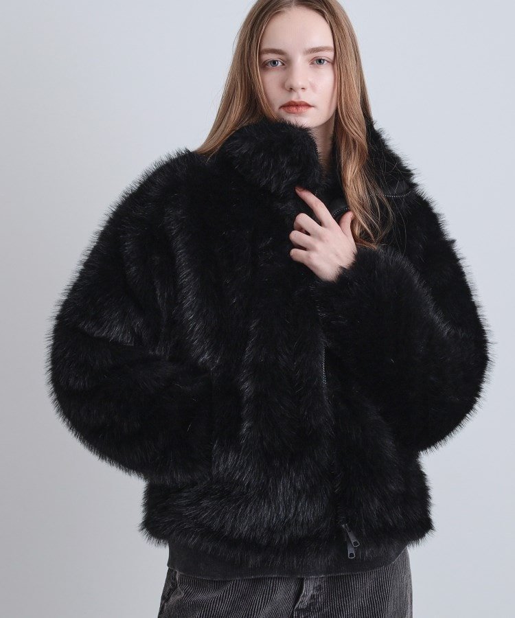 tk.TAKEO KIKUCHI｜ミックスフェイクファーブルゾン | Rakuten Fashion