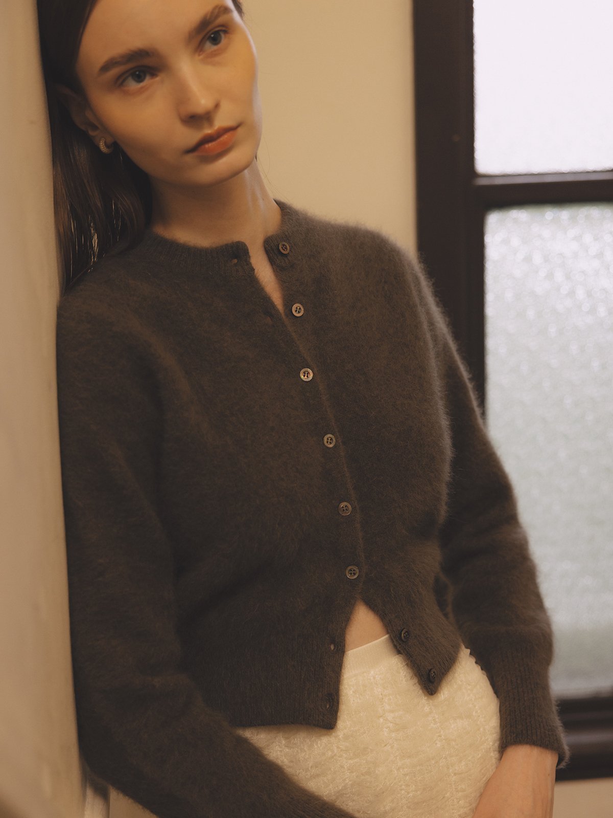 anuans｜ラクーンフォックスショートカーディガン | Rakuten Fashion