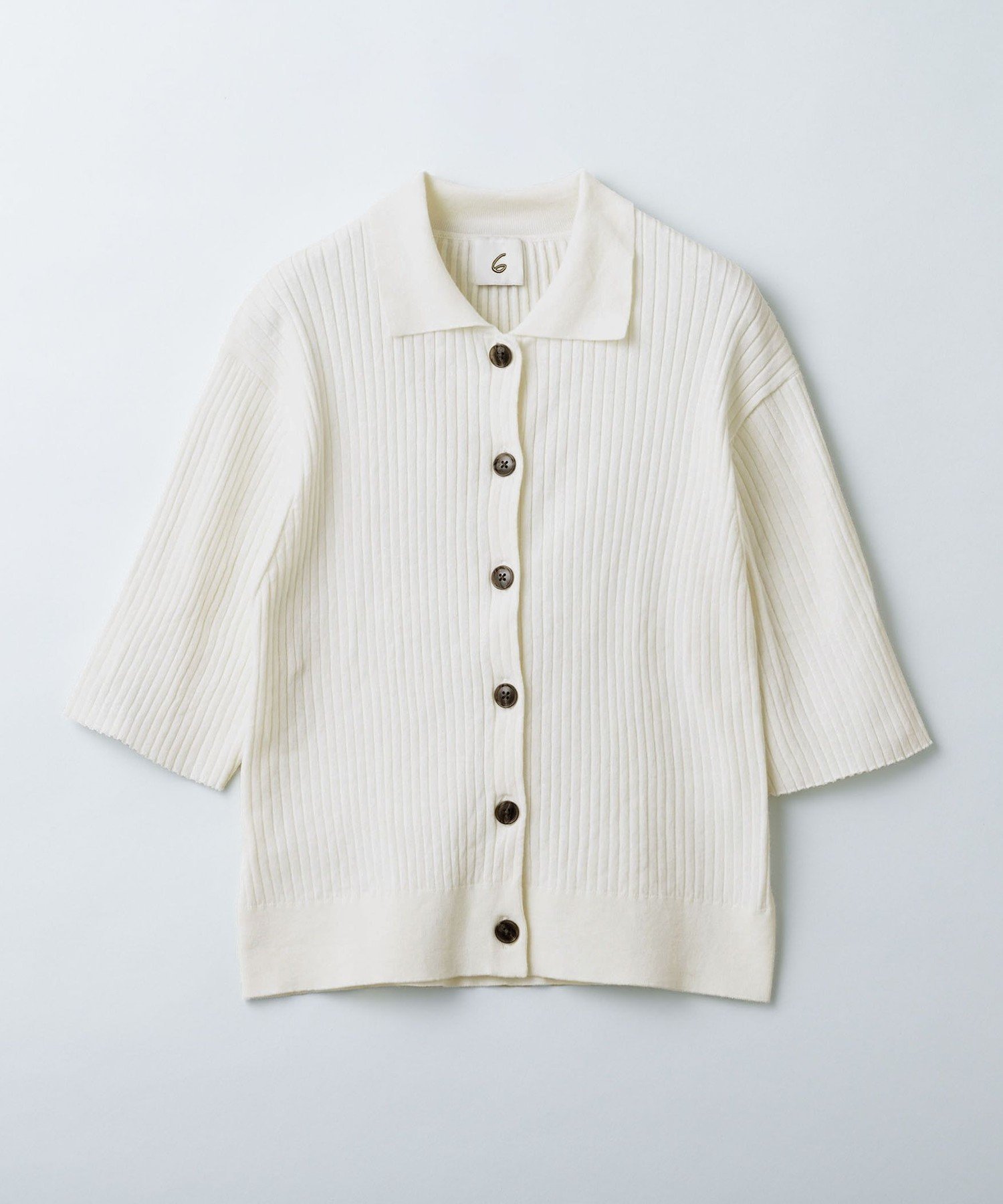 ＜6(ROKU)＞リブシャツカーディガン UNITED ARROWS LTD. OUTLET｜<6(ROKU)>リブシャツカーディガン