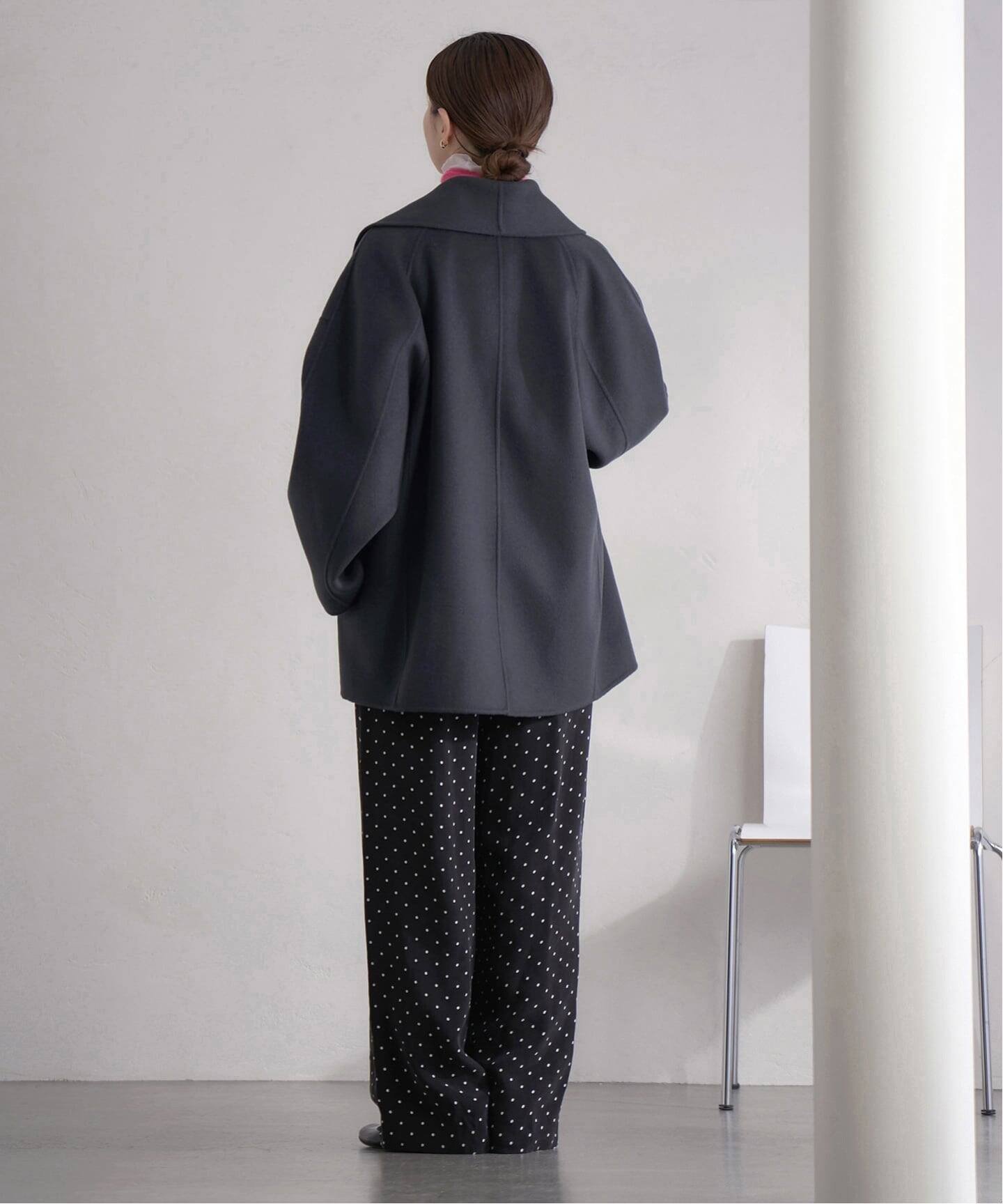 IENA｜《追加》Super160 ショールカラーハーフコート | Rakuten