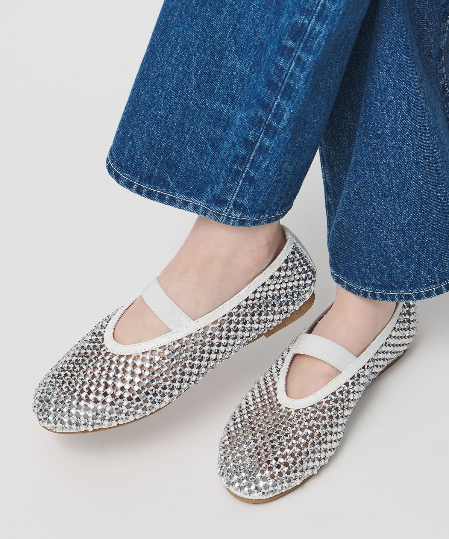 UNITED ARROWS｜メッシュ ビジュー フラットシューズ | Rakuten