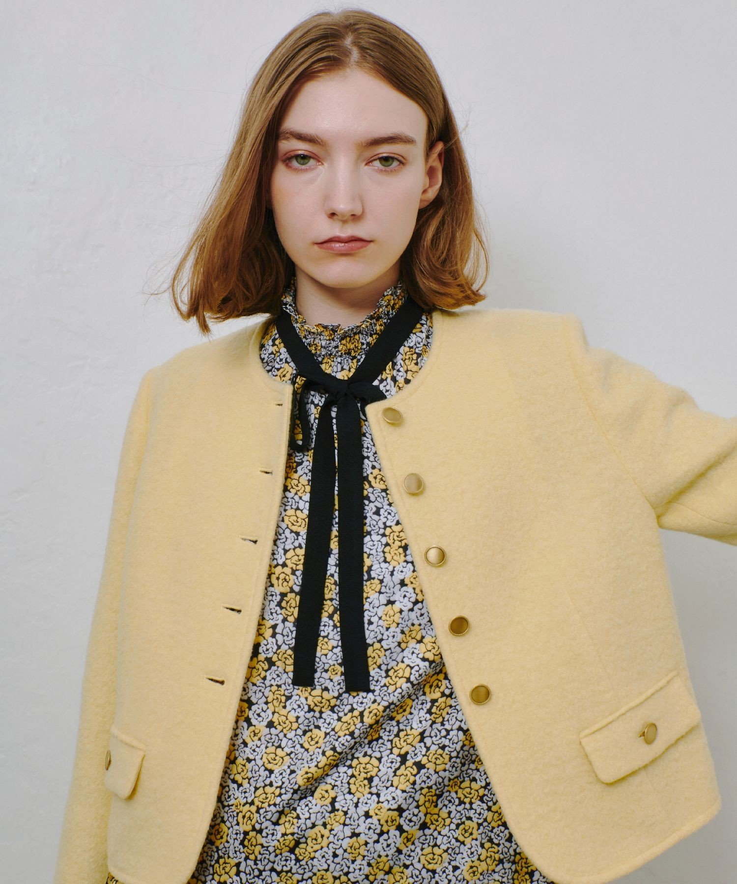 allureville｜ブークレーノーカラージャケット | Rakuten Fashion(楽天