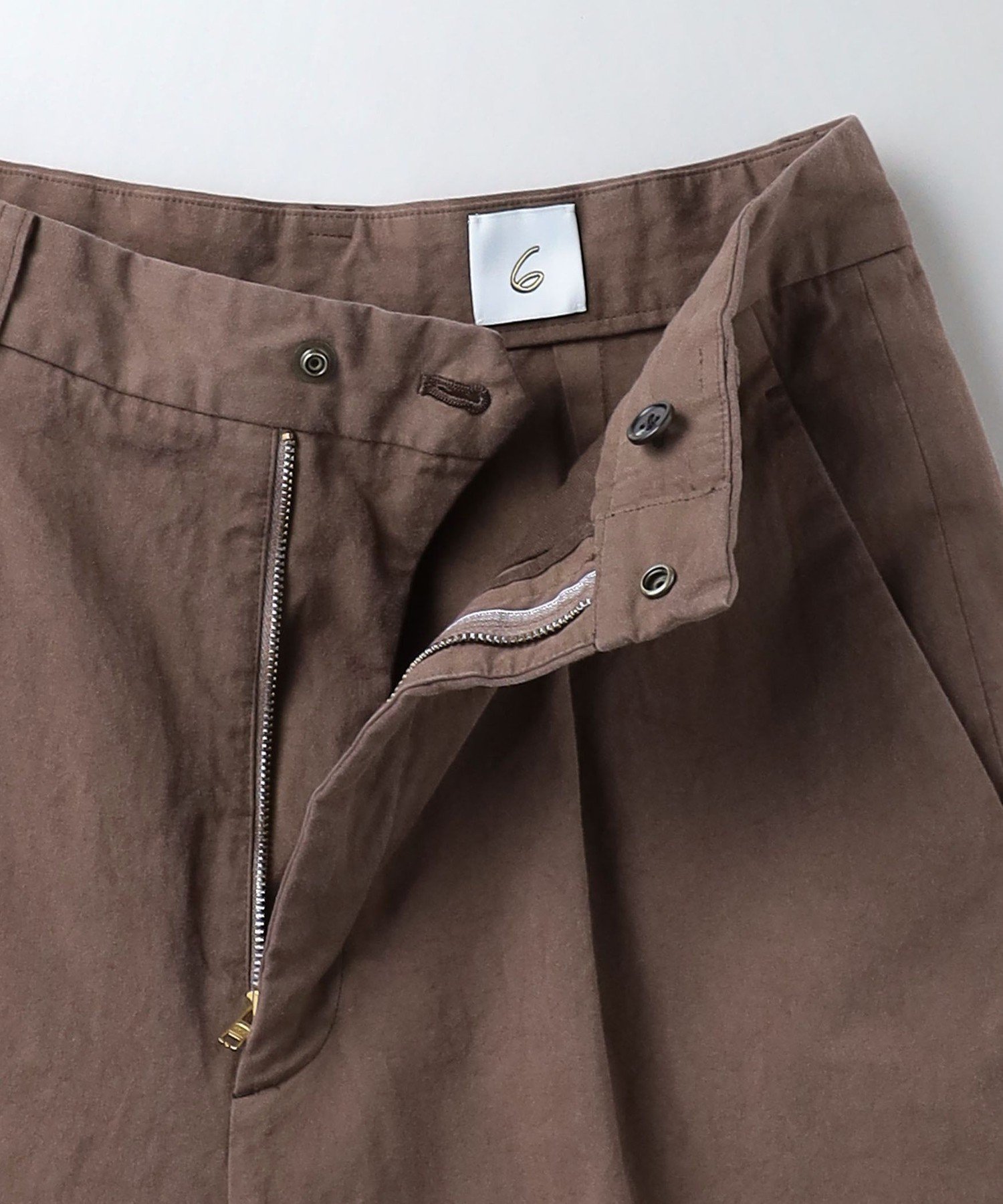 6(ROKU) コットン チノ ワイド パンツ Mサイズ(38) 6(ROKU)＞コットン チノ ワイド パンツ