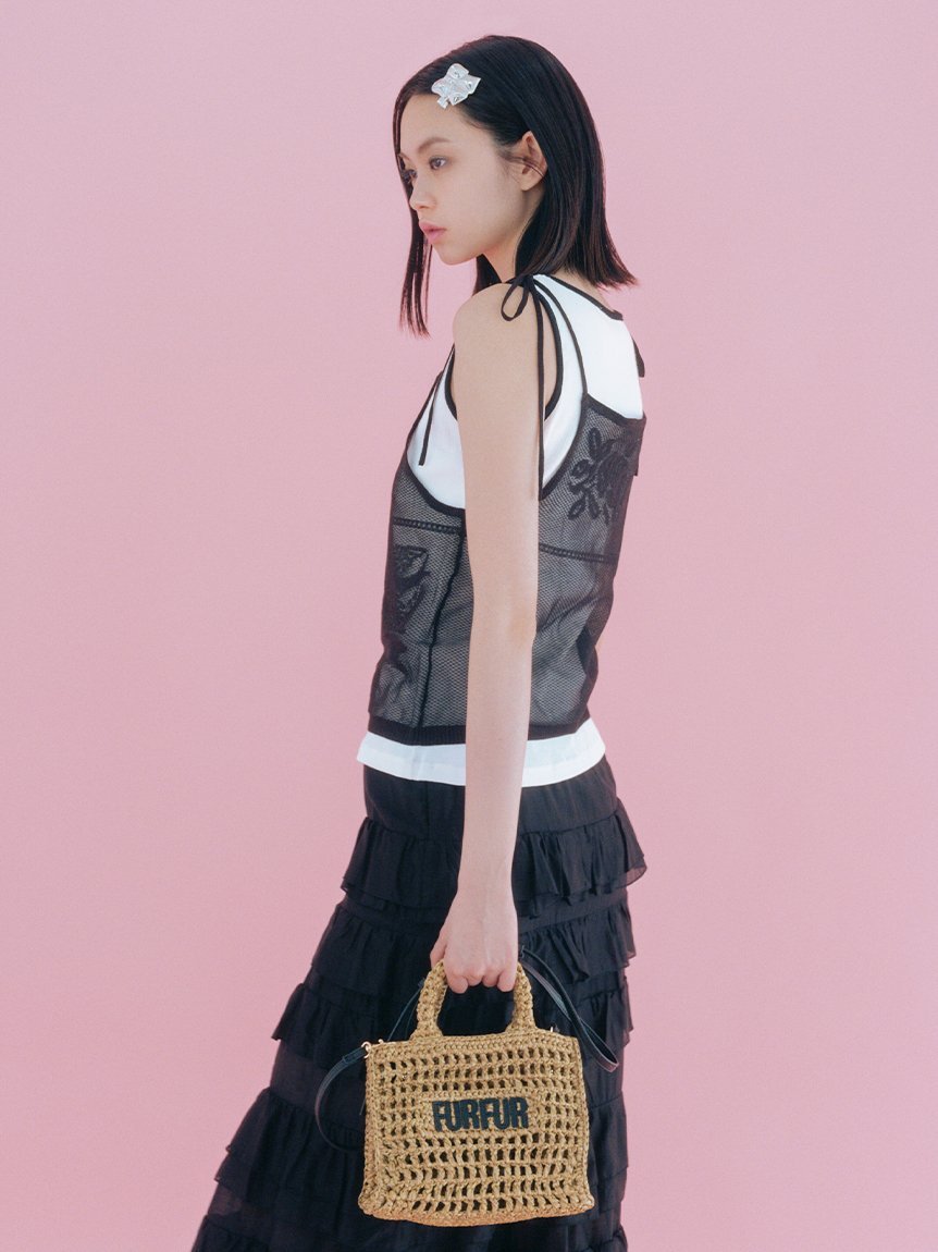 FURFUR｜【限定カラー】ラフィアロゴトートバッグ | Rakuten Fashion