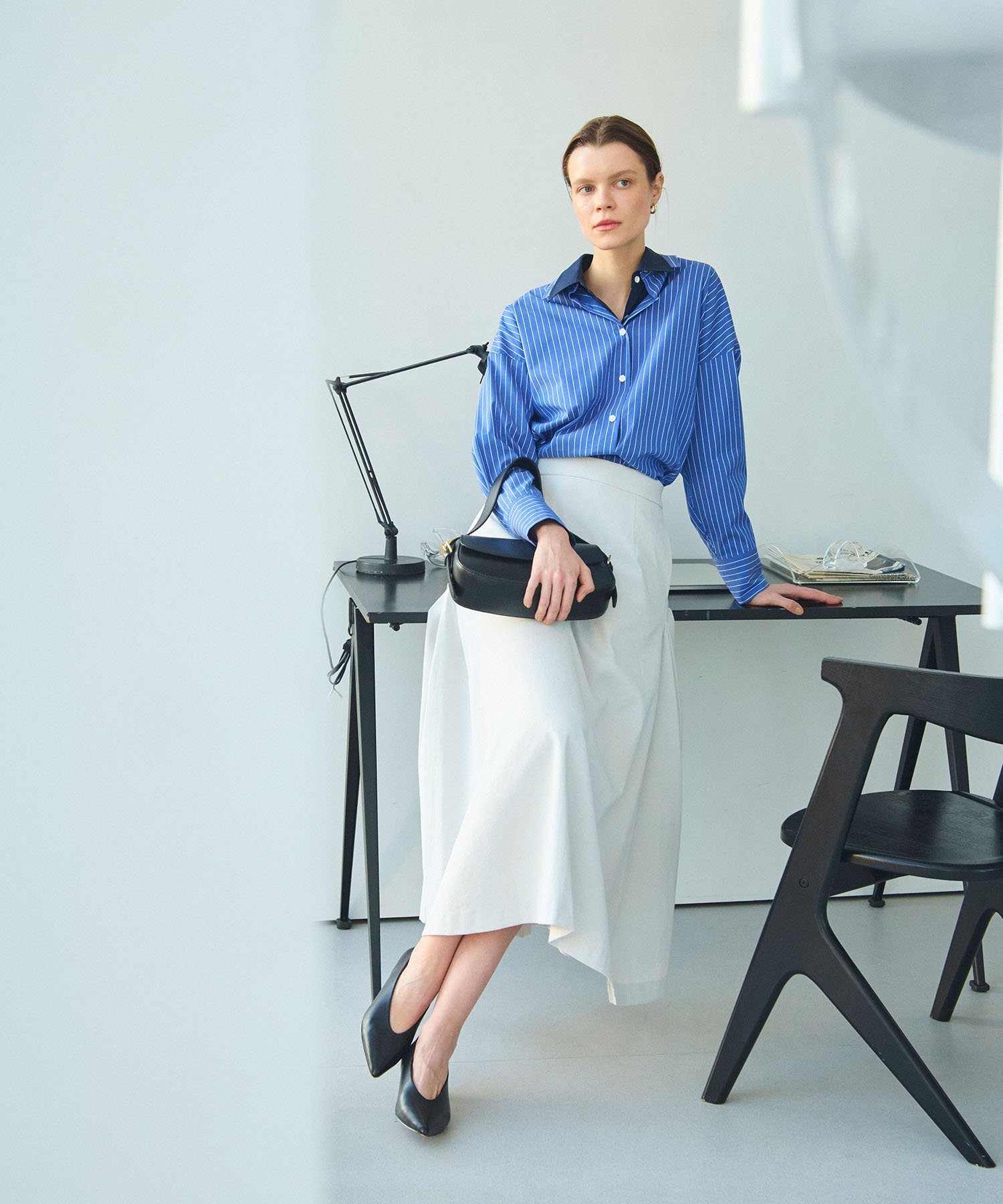 N.O.R.C｜【リネンオックス】サイドタックフレアスカート | Rakuten