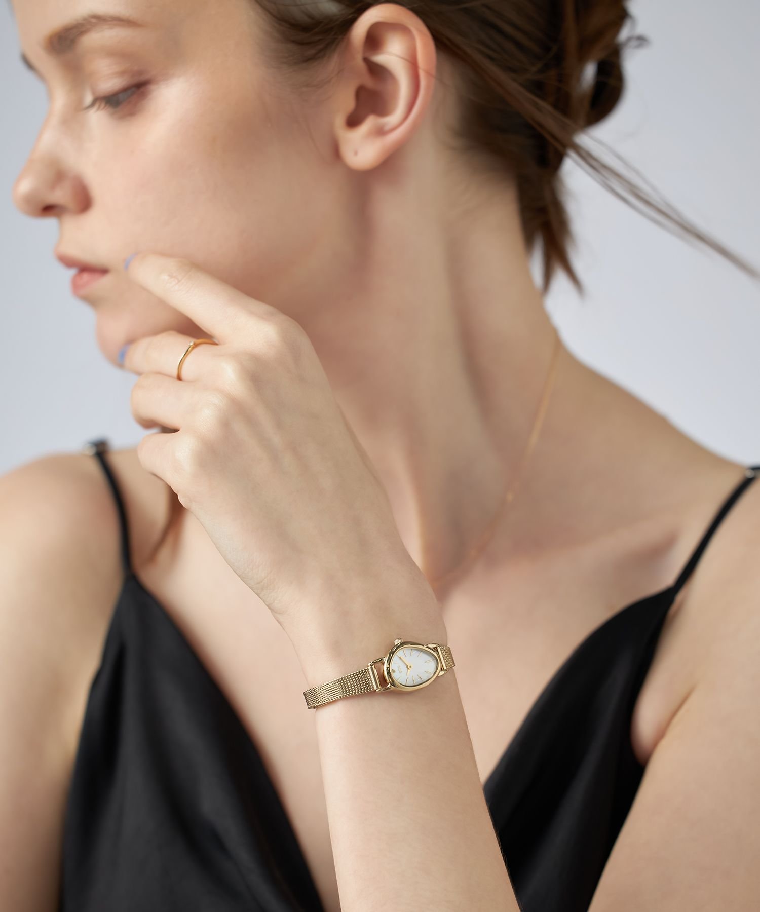 ete｜ダイヤモンド ジェムフェイス メッシュベルト ウォッチ | Rakuten