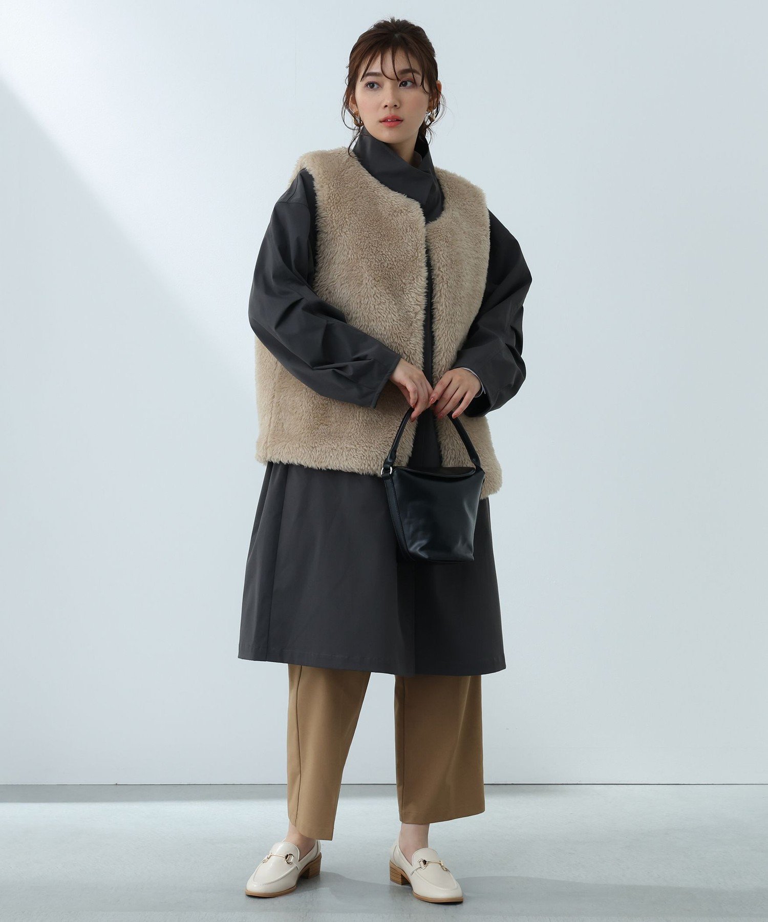 BEAMS OUTLET｜ボアベスト付き モッズコート (セットアイテム