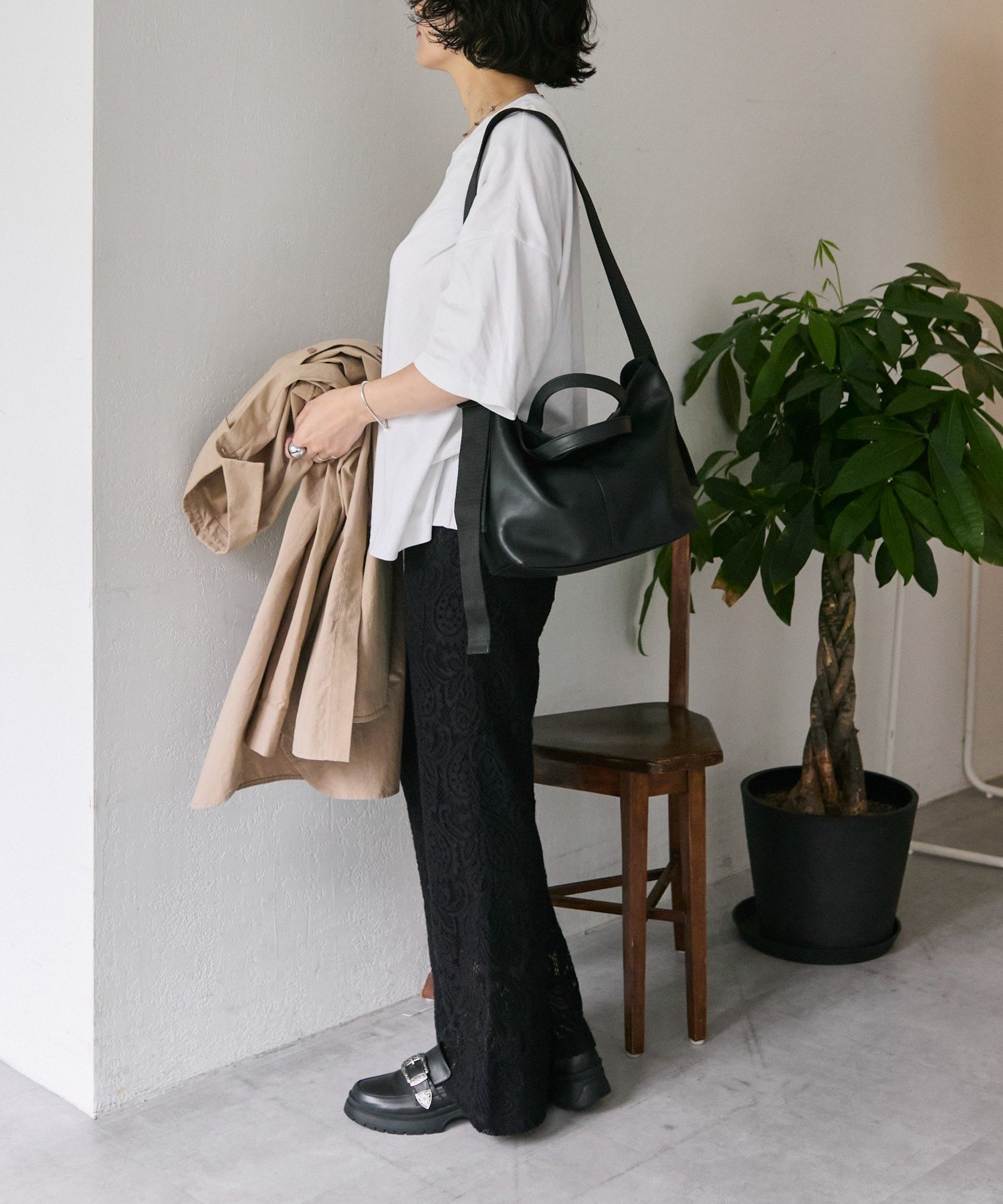 ear PAPILLONNER｜ワイドテープトートバッグM | Rakuten Fashion(楽天