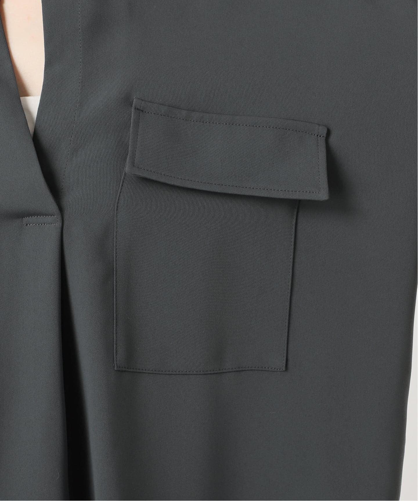 NOBLE｜《追加・WEB限定カラー》ワークディテールドレープシャツ