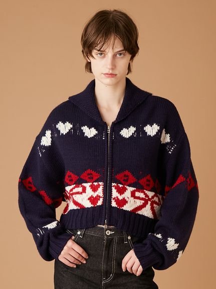 FURFUR｜リボンカウチンニットカーディガン | Rakuten Fashion(楽天