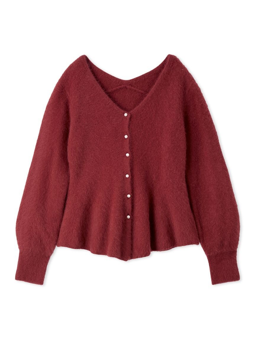 FRAY I.D｜フォックスカシミアペプラムカーディガン | Rakuten Fashion