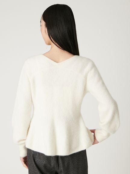 FRAY I.D｜フォックスカシミアペプラムカーディガン | Rakuten Fashion