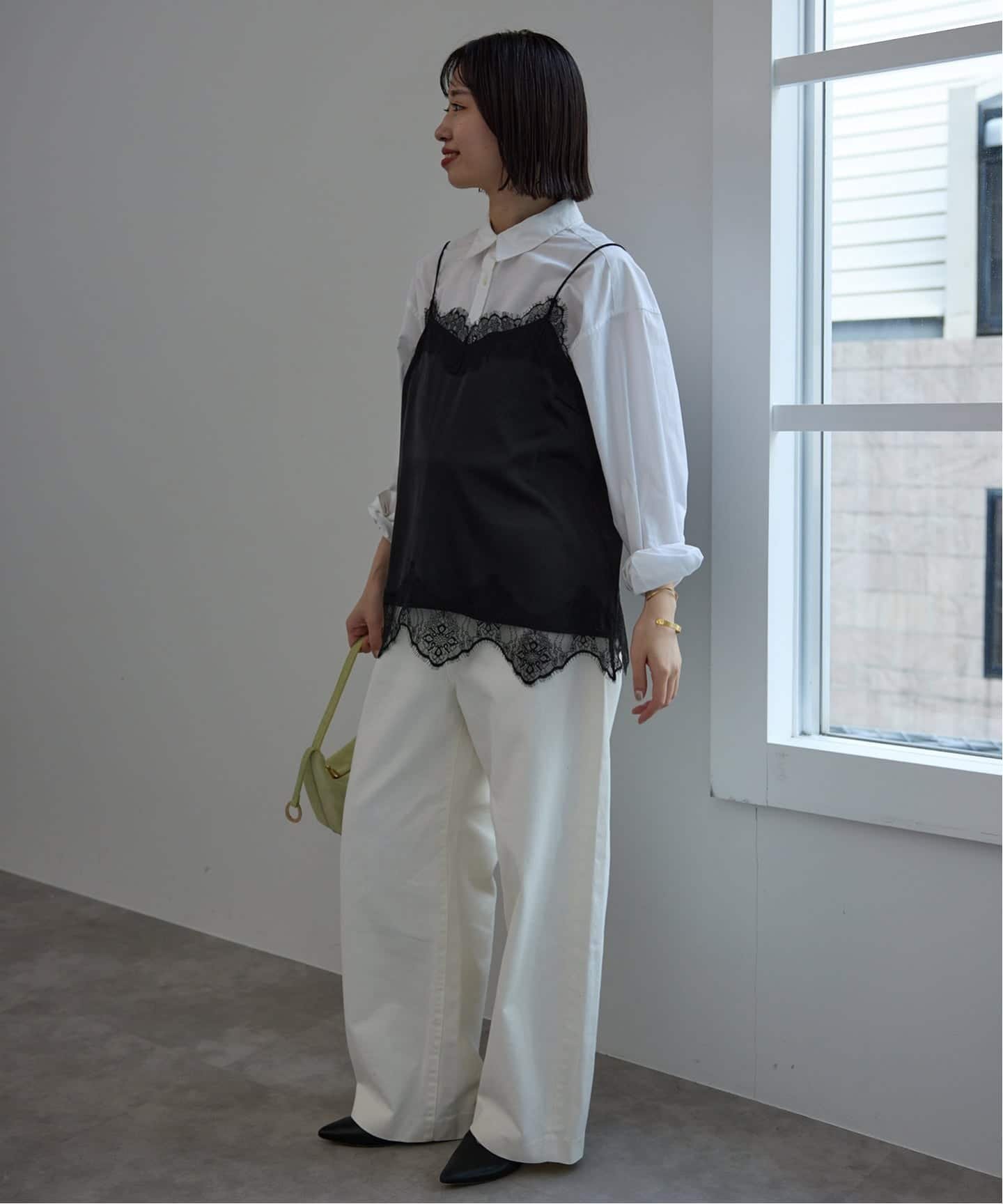 SLOBE IENA｜《追加2予約》サテンレースキャミソール | Rakuten