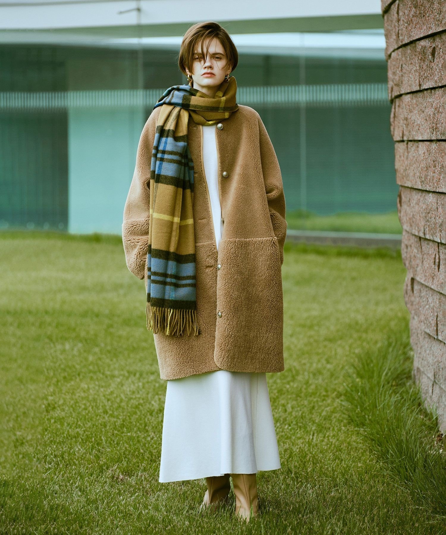 allureville｜ツーブロッキングボアコート | Rakuten Fashion(楽天