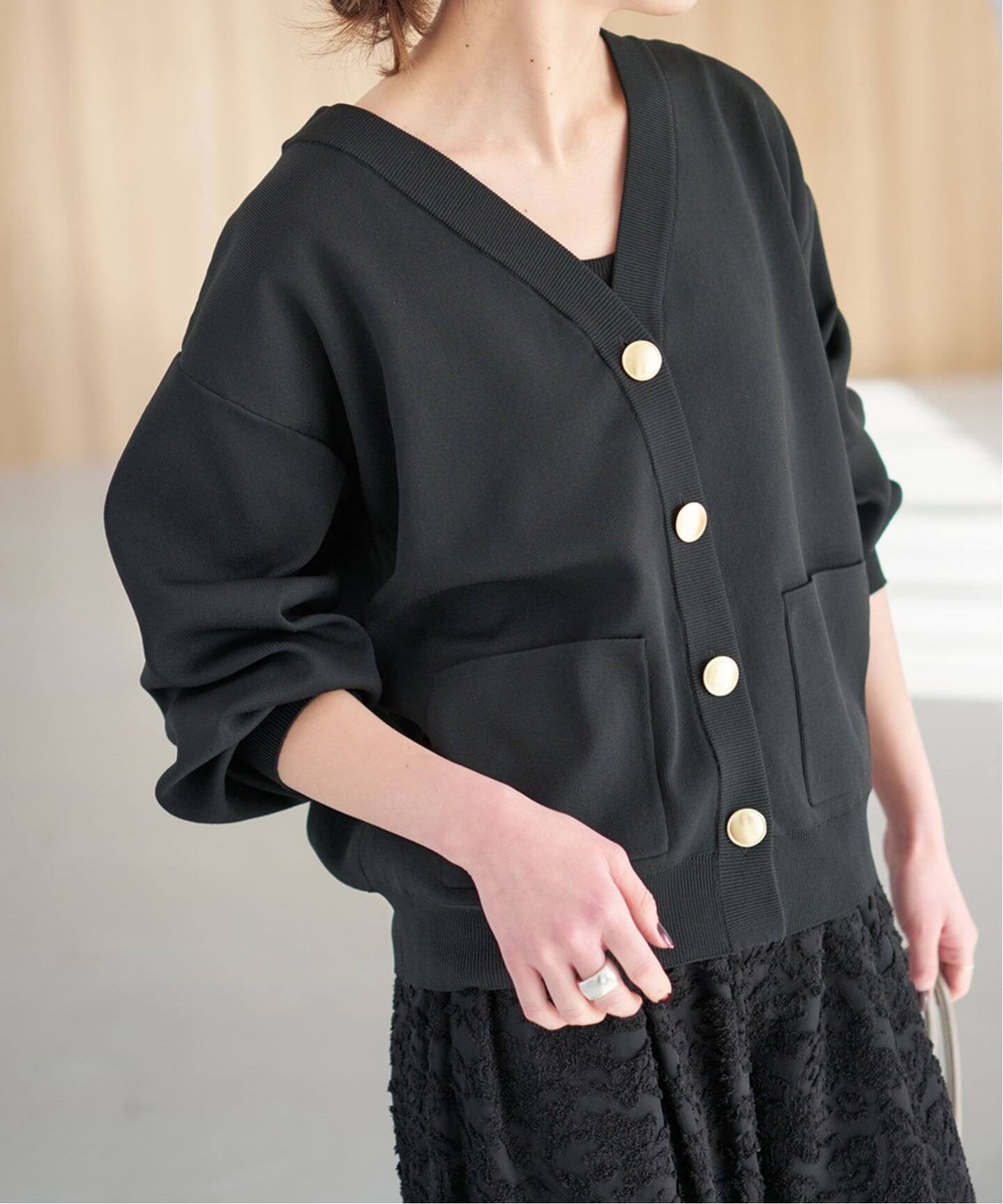 SLOBE IENA｜《WEB限定/追加》Vネックペプラムカーディガン | Rakuten