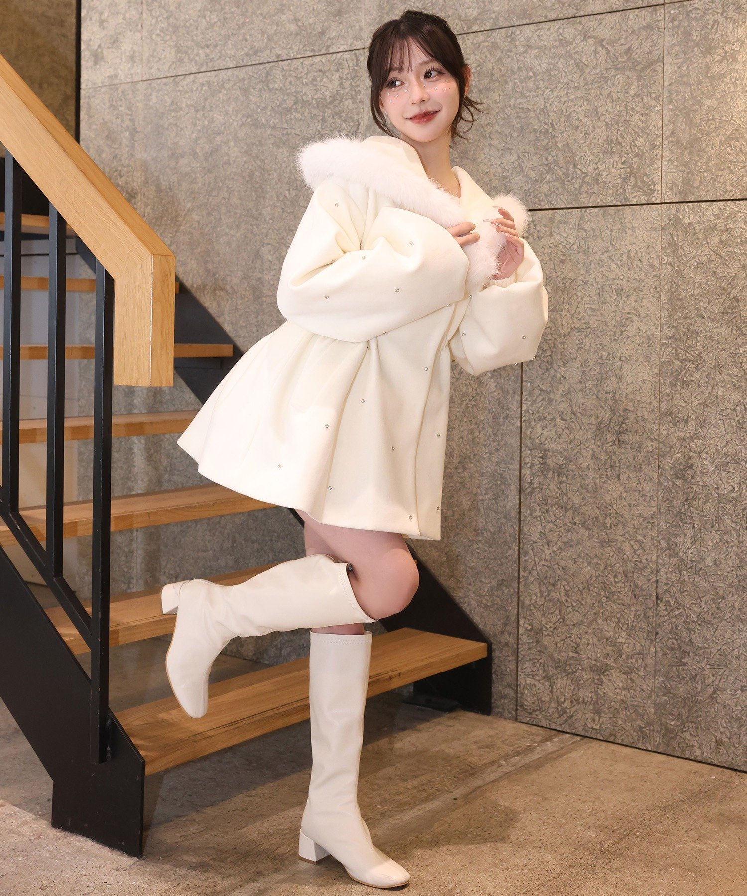 one after another NICE CLAUP｜フードフェイクファービジューミドル