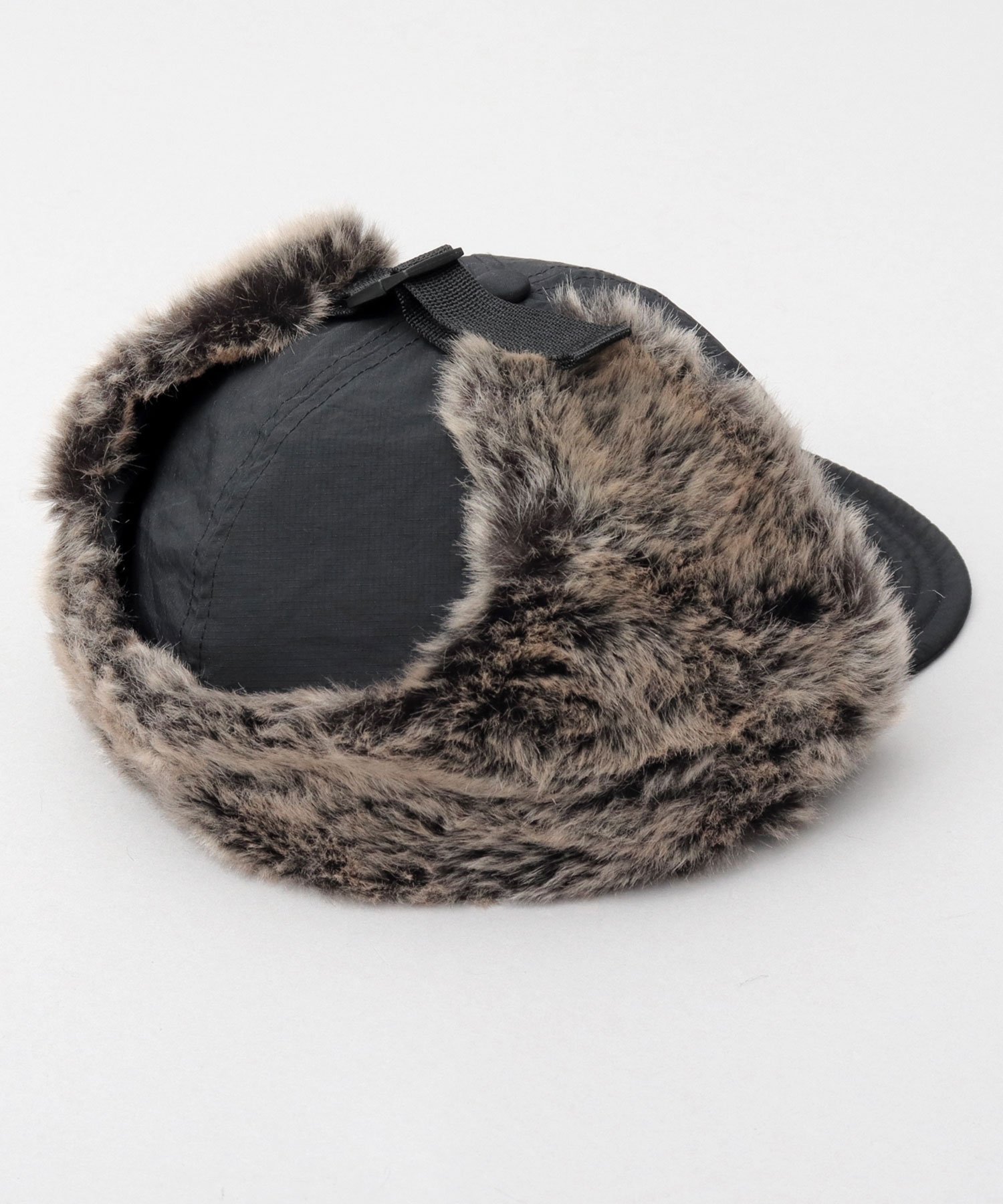 A.M.S.｜リップストップナイロン フェイクファー ショートブリム