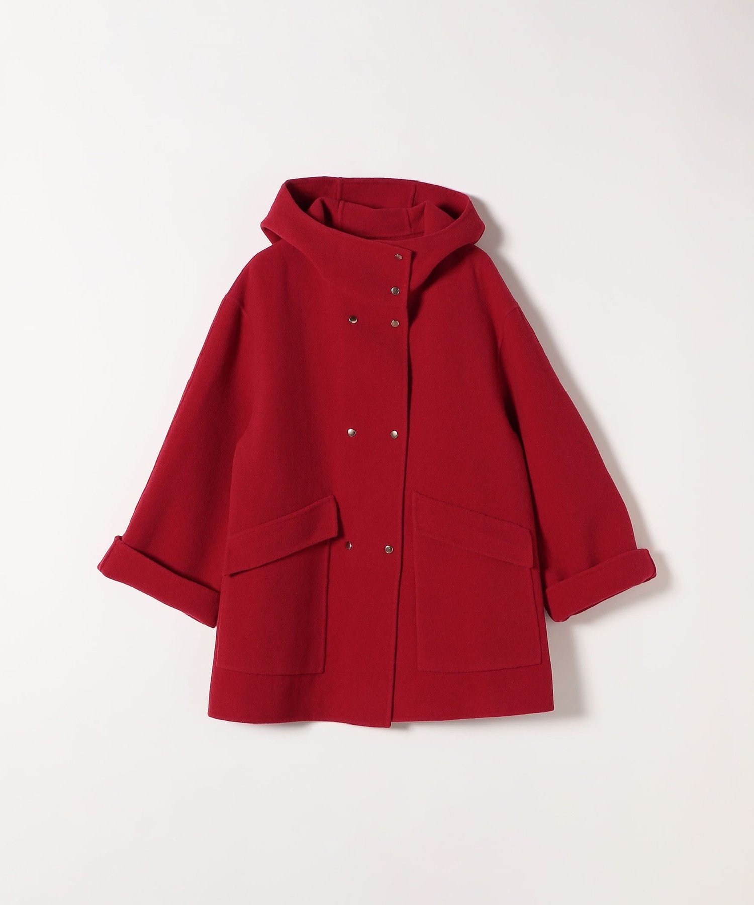 SHIPS｜SHIPS any: リバー フーデッド Aライン ミドル コート