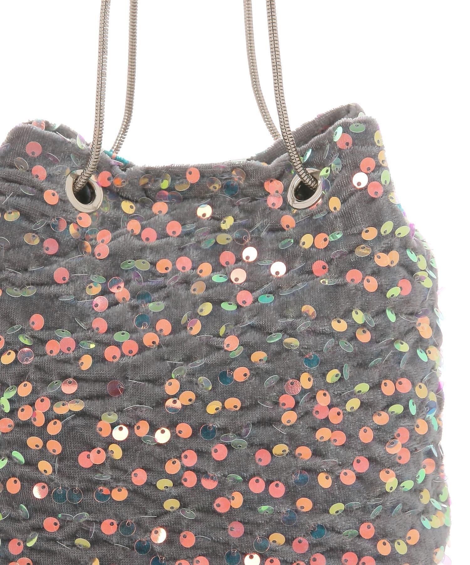 LAKOLE｜スパンコール巾着ショルダーバッグ | Rakuten Fashion(楽天