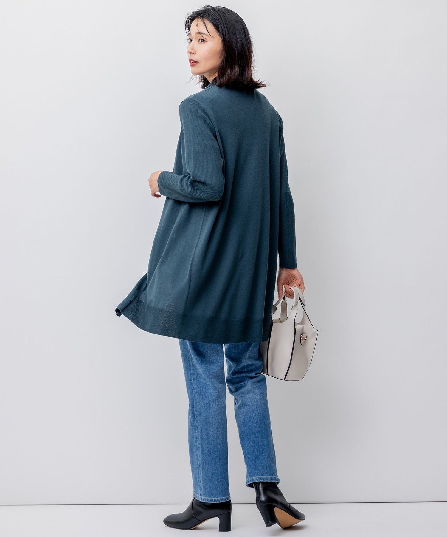 23区｜【洗える】サステナブルウール ショールカラー カーディガン