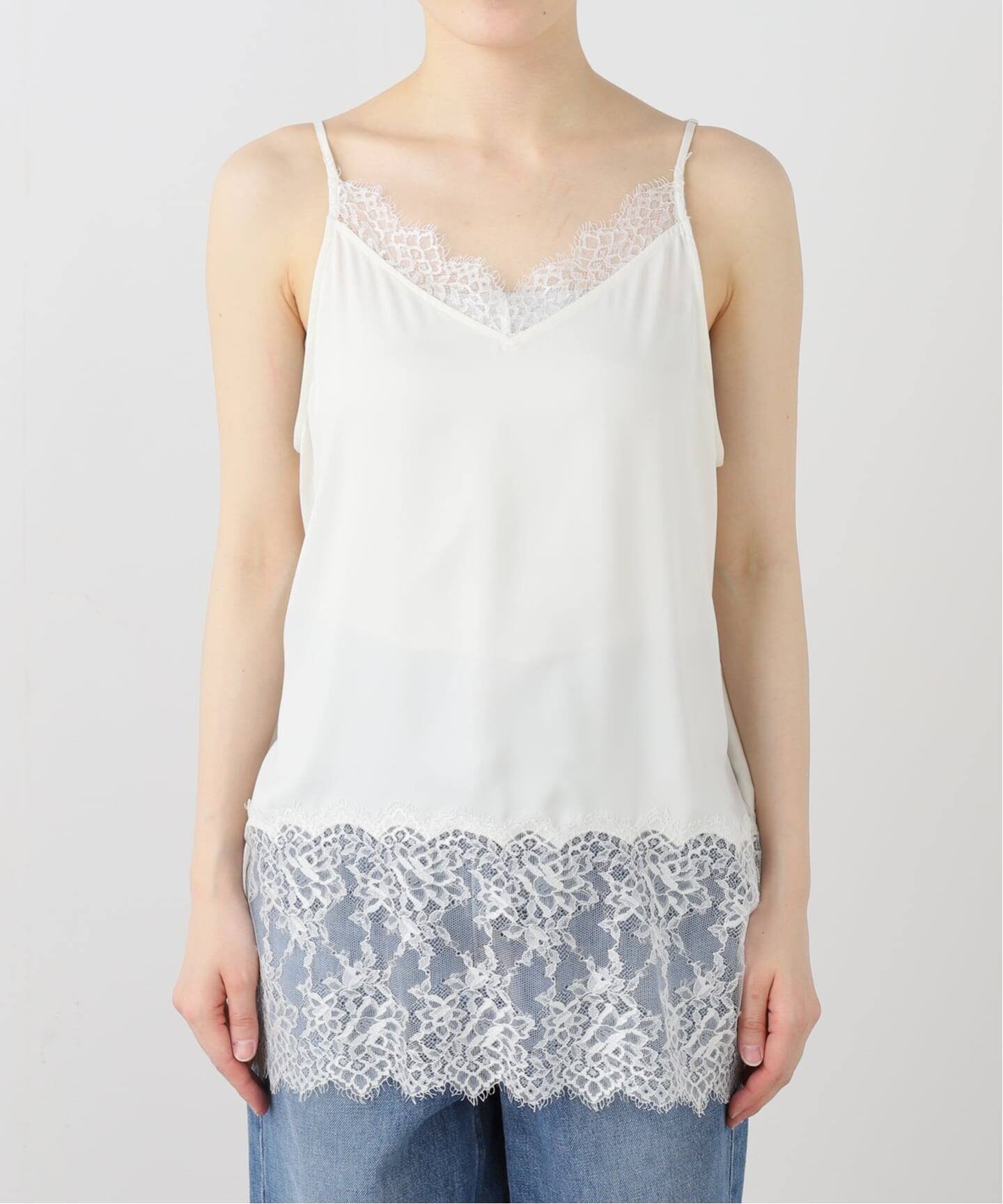 IENA｜リバーレースサテンキャミソール | Rakuten Fashion(楽天