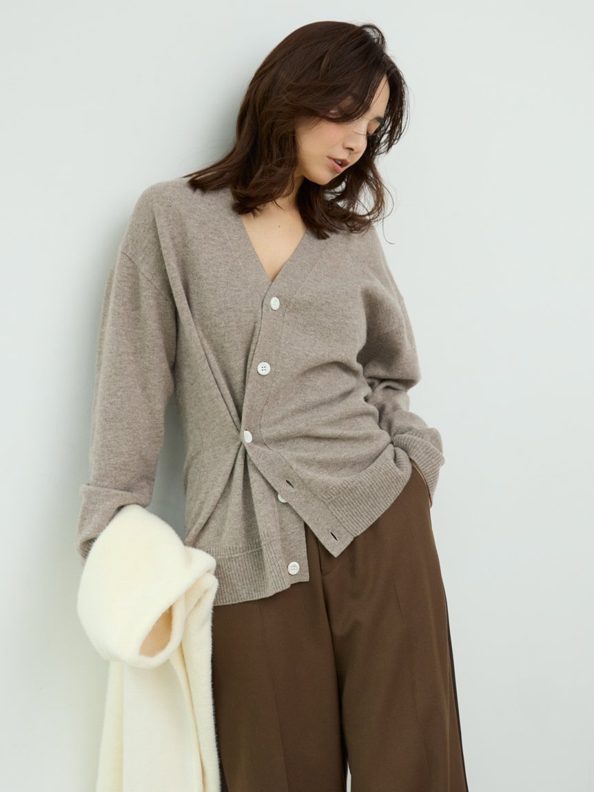 MIESROHE｜ウール2WAYカシュクールニットカーデ | Rakuten Fashion