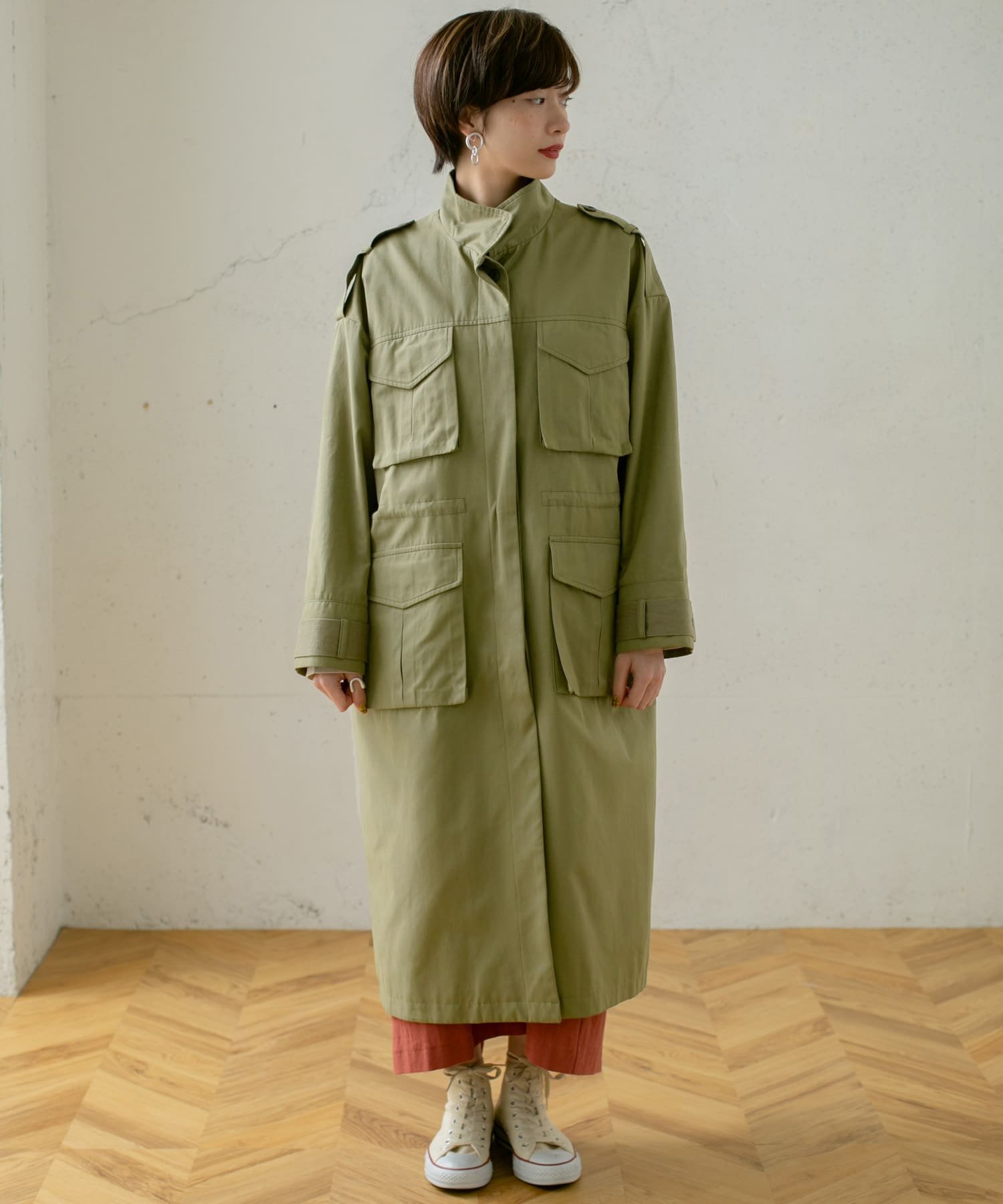 KBF｜ドロストミリタリーコート | Rakuten Fashion(楽天ファッション