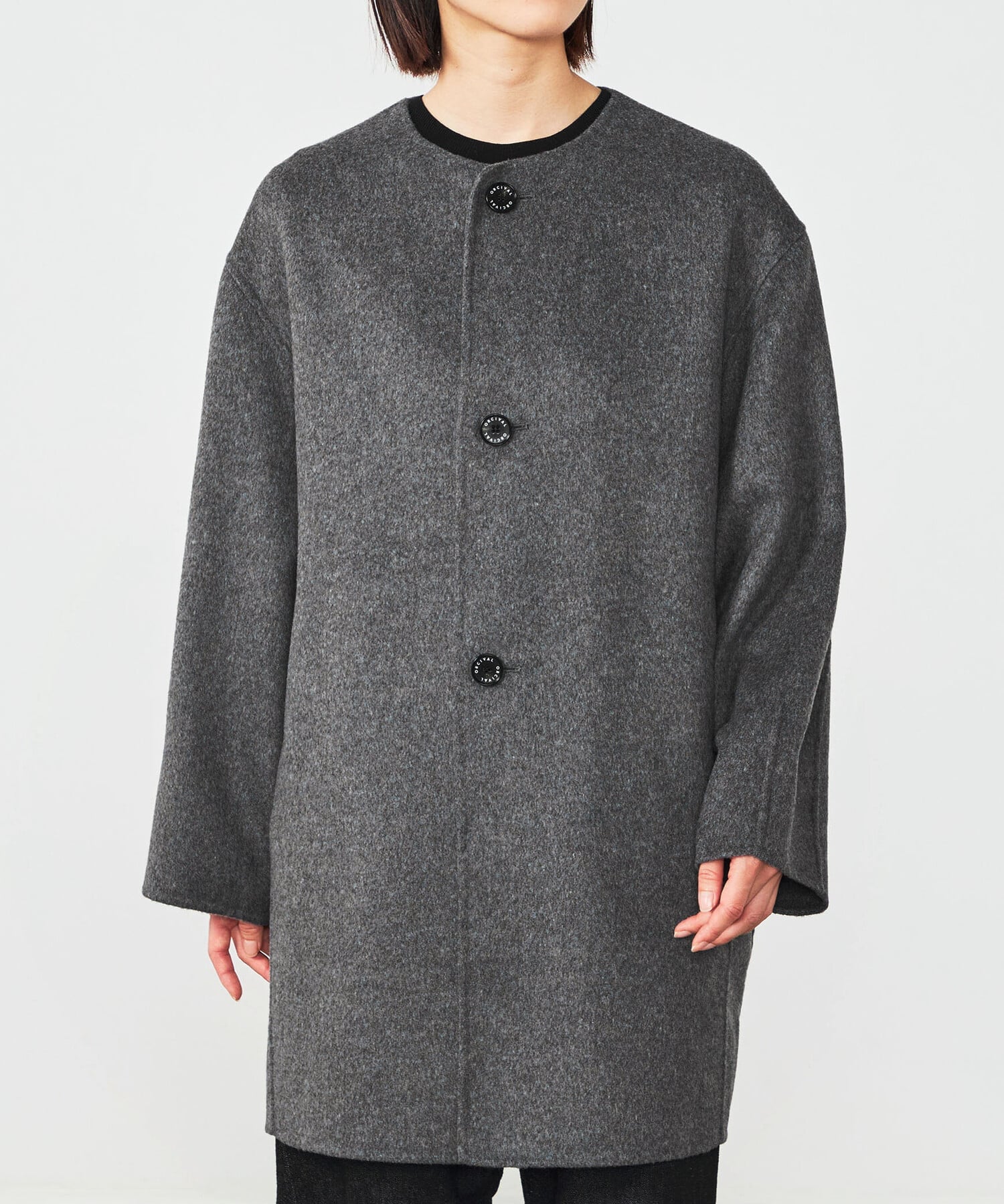 Bshop｜ORCIVAL | リバーウール ノーカラーコート WOMEN | Rakuten