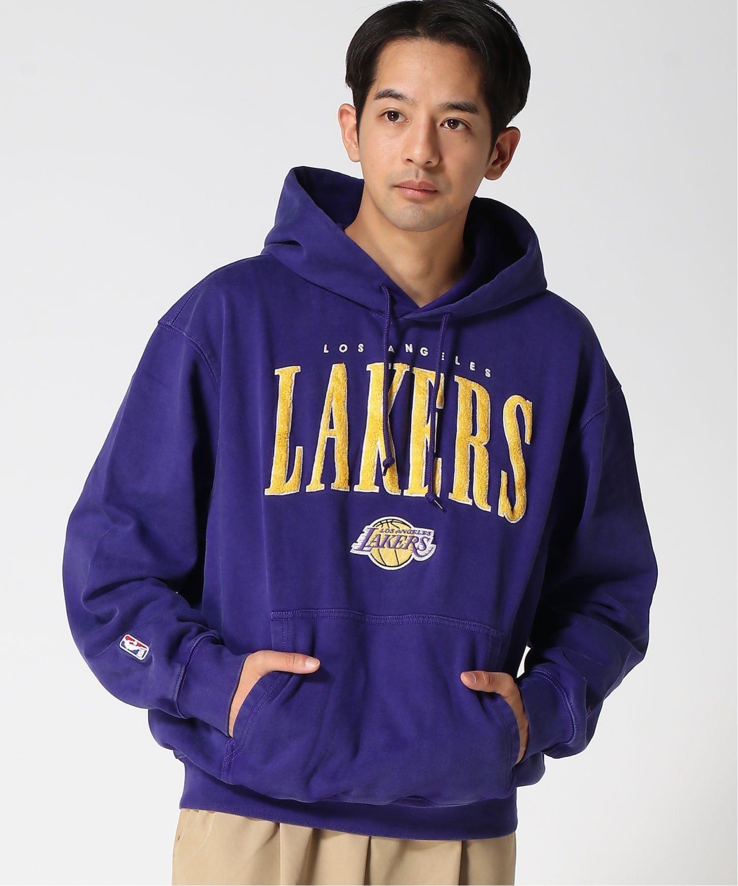 GAP｜(U)NBA ロサンゼルス レイカーズ ロゴ ヘビーウェイトパーカー