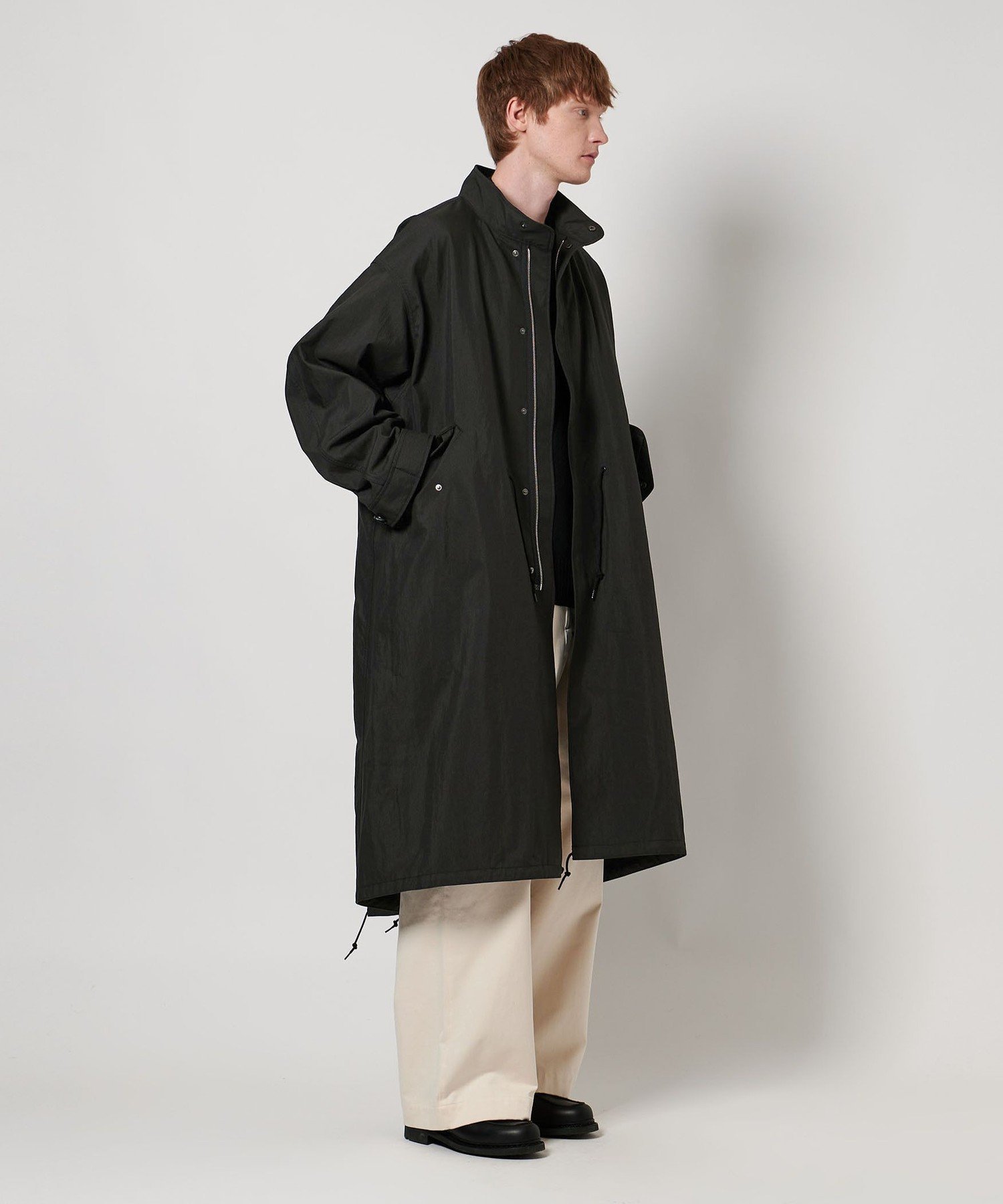 ＜LOEFF＞スタンドカラー ミリタリーコート UNISEX サイズM UNITED ARROWS｜<LOEFF>オックス ミリタリー スタンドカラー コート