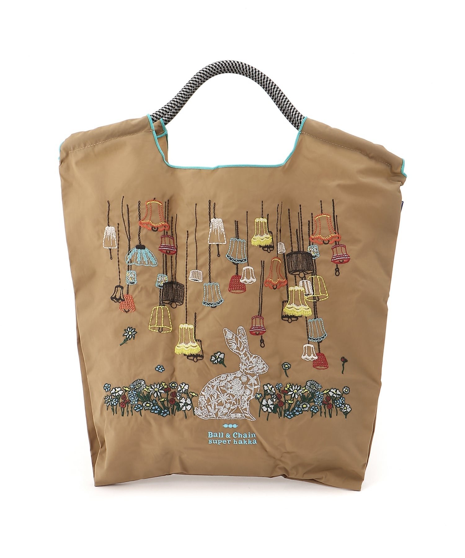 SUPER HAKKA｜SUPER HAKKA×Ball&Chain ランプとうさぎ刺繍トートバッグ