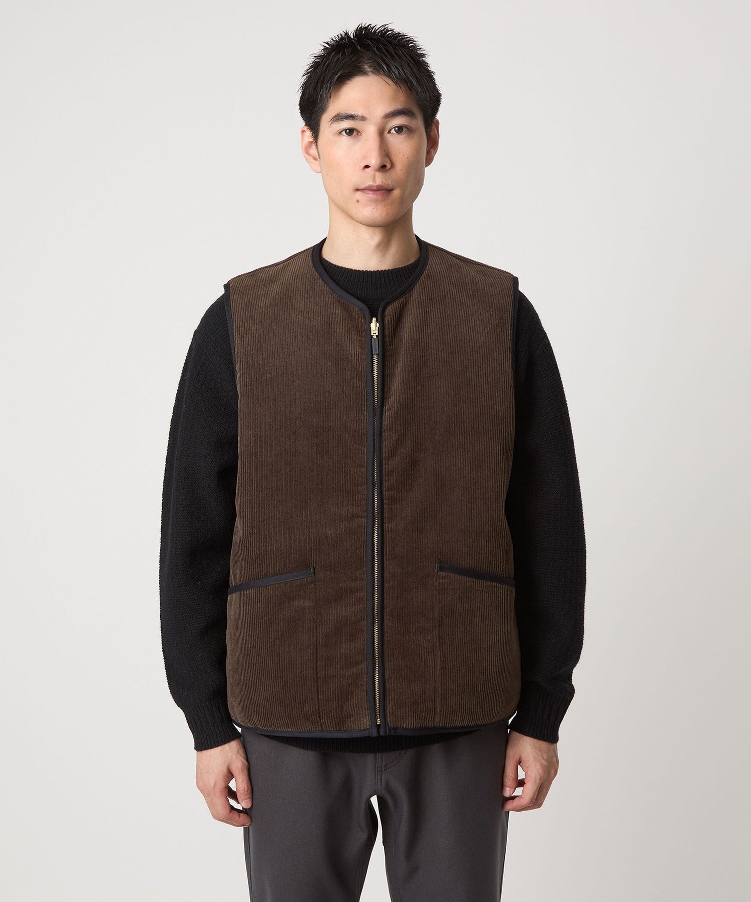 【新品】Barbour リバーシブル フェイクファー コーデュロイ ベスト UNITED ARROWS green label relaxing｜【別注】<Barbour>リバーシブル