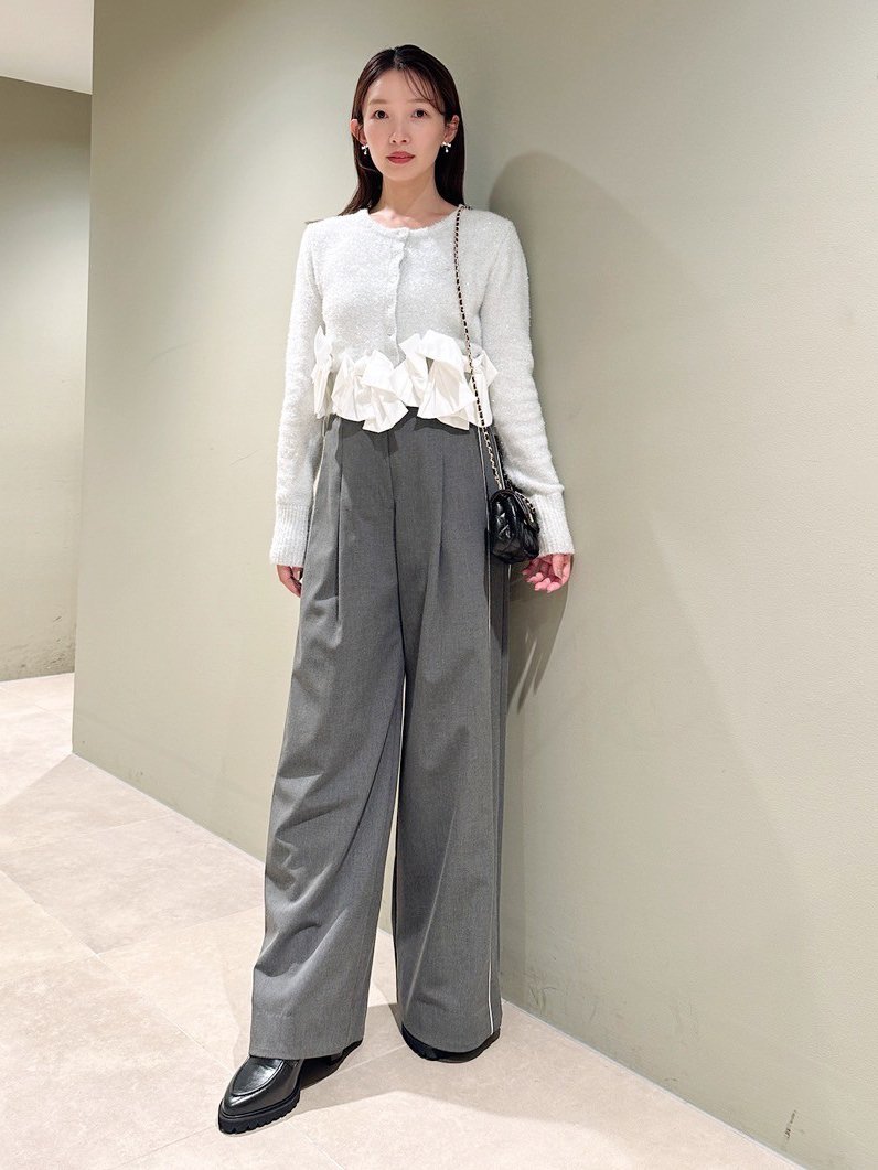 SNIDEL｜リボンモチーフカーディガン | Rakuten Fashion(楽天