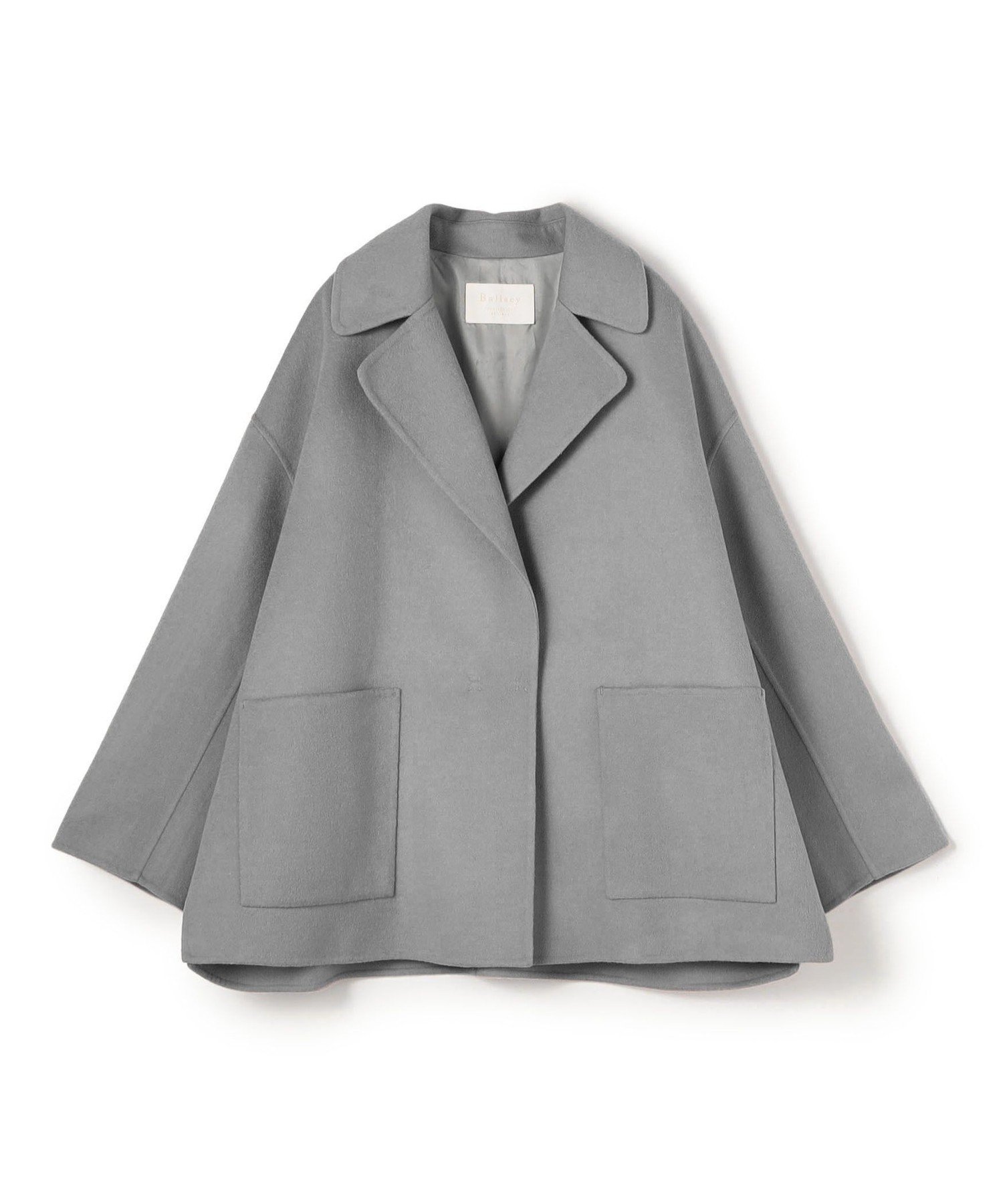 TOMORROWLAND｜プレミアムウールリバー オープンカラーショートコート