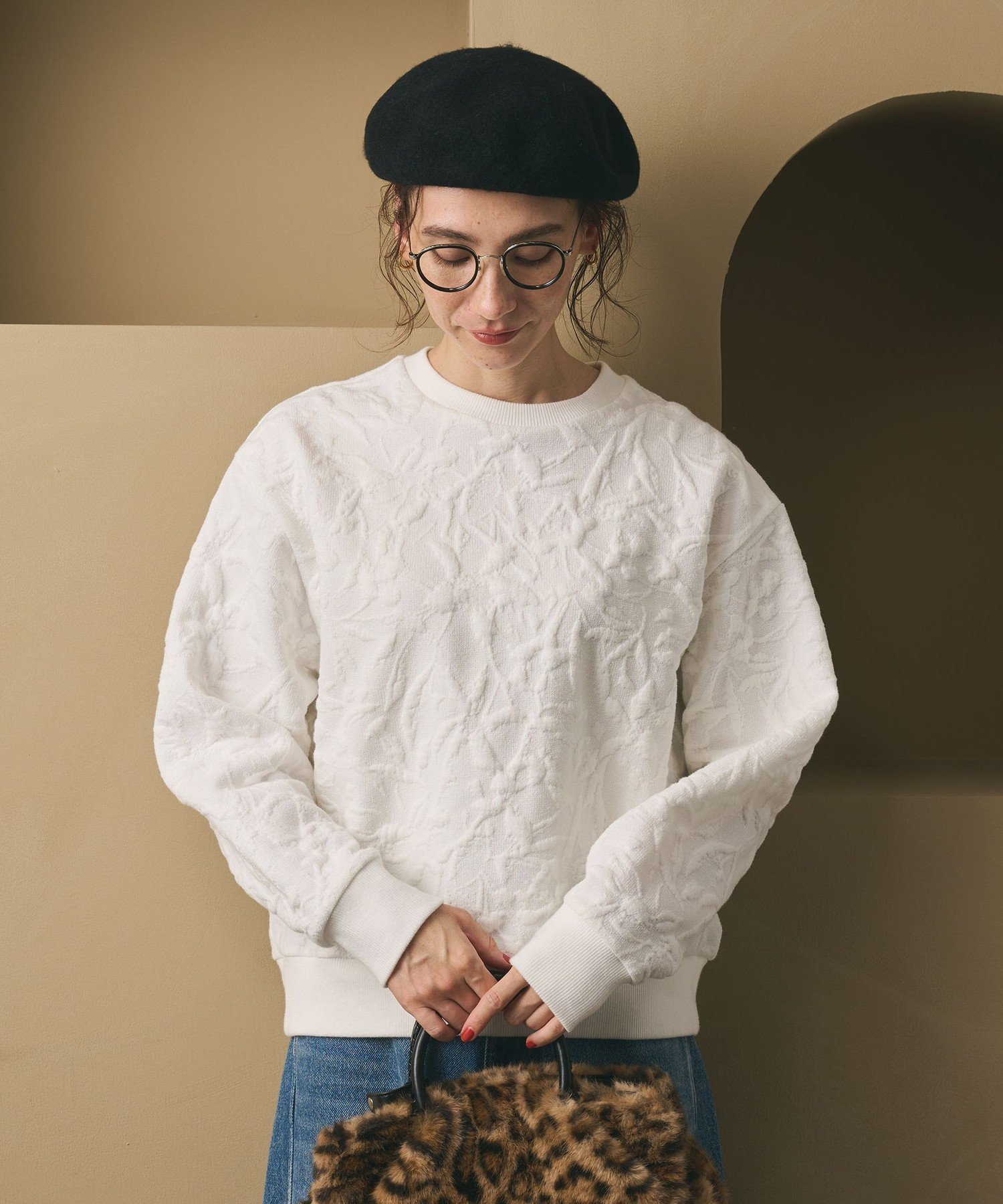 BEAUTY&YOUTH UNITED ARROWS｜ボタニカルジャガード プルオーバー