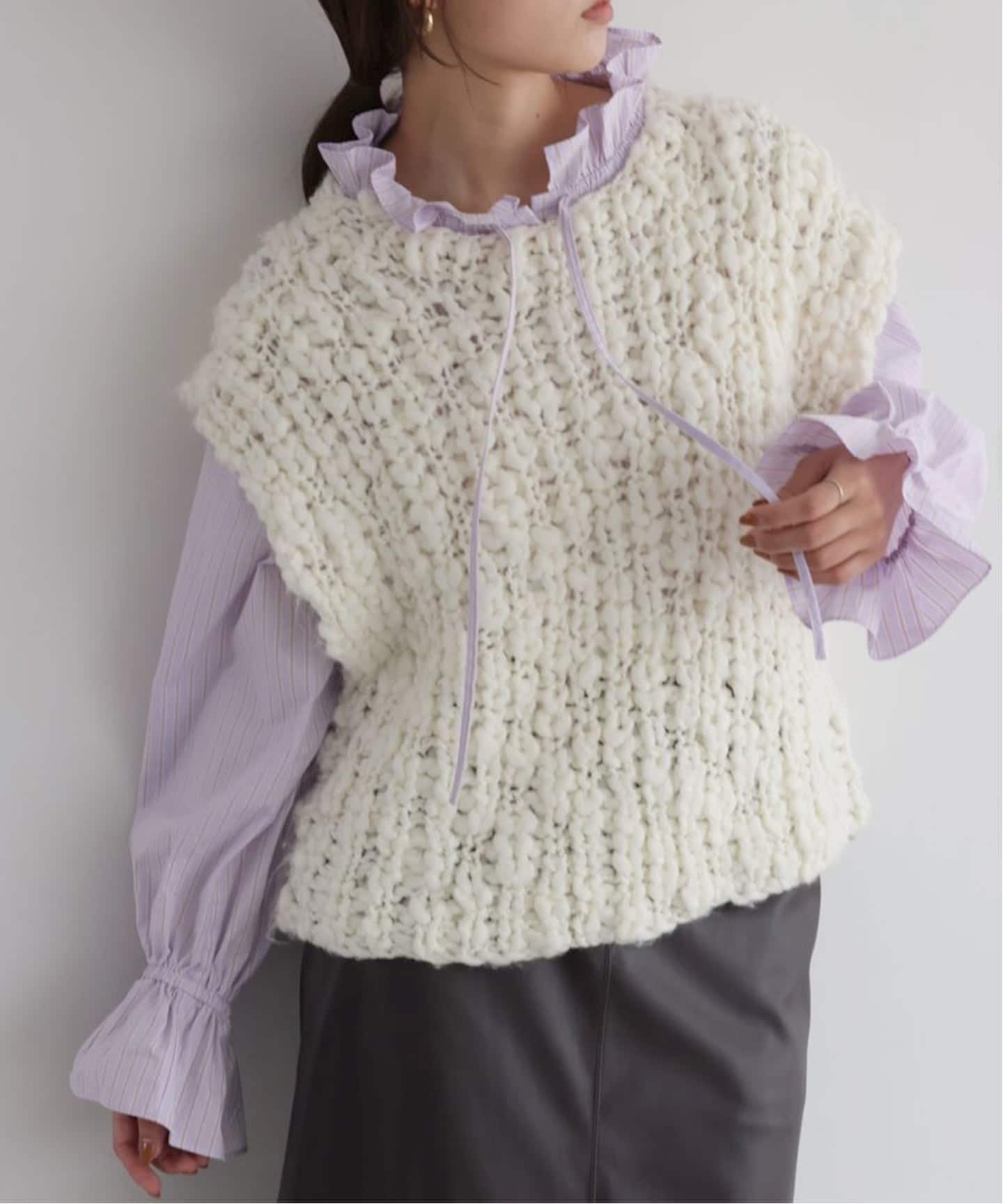 SLOBE IENA｜《一部WEB・店舗限定カラーあり》タイプライターフリル