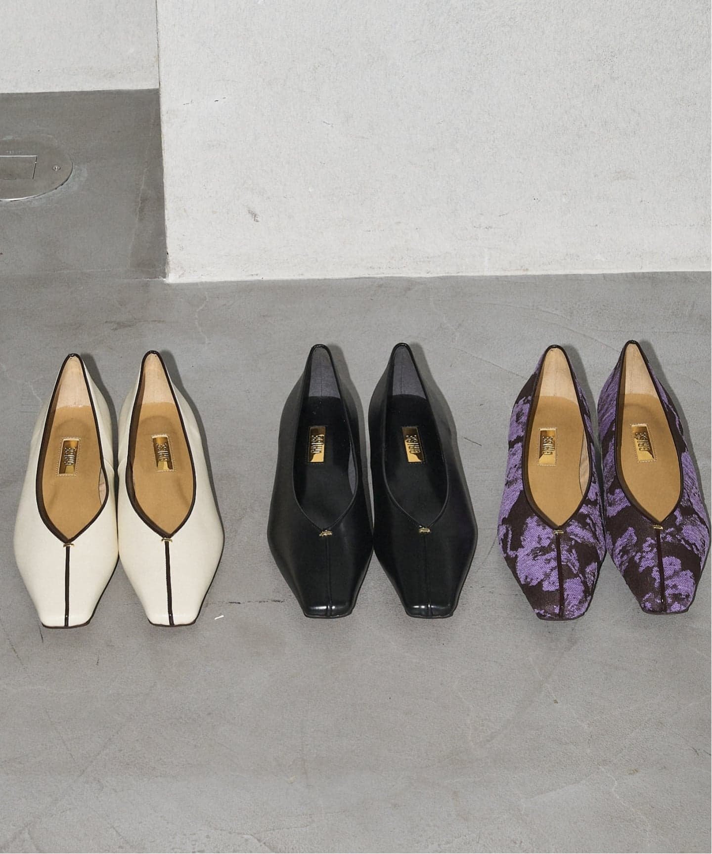 LE TALON｜《追加》GRISE2.5cmナロースクエアシームフラット | Rakuten